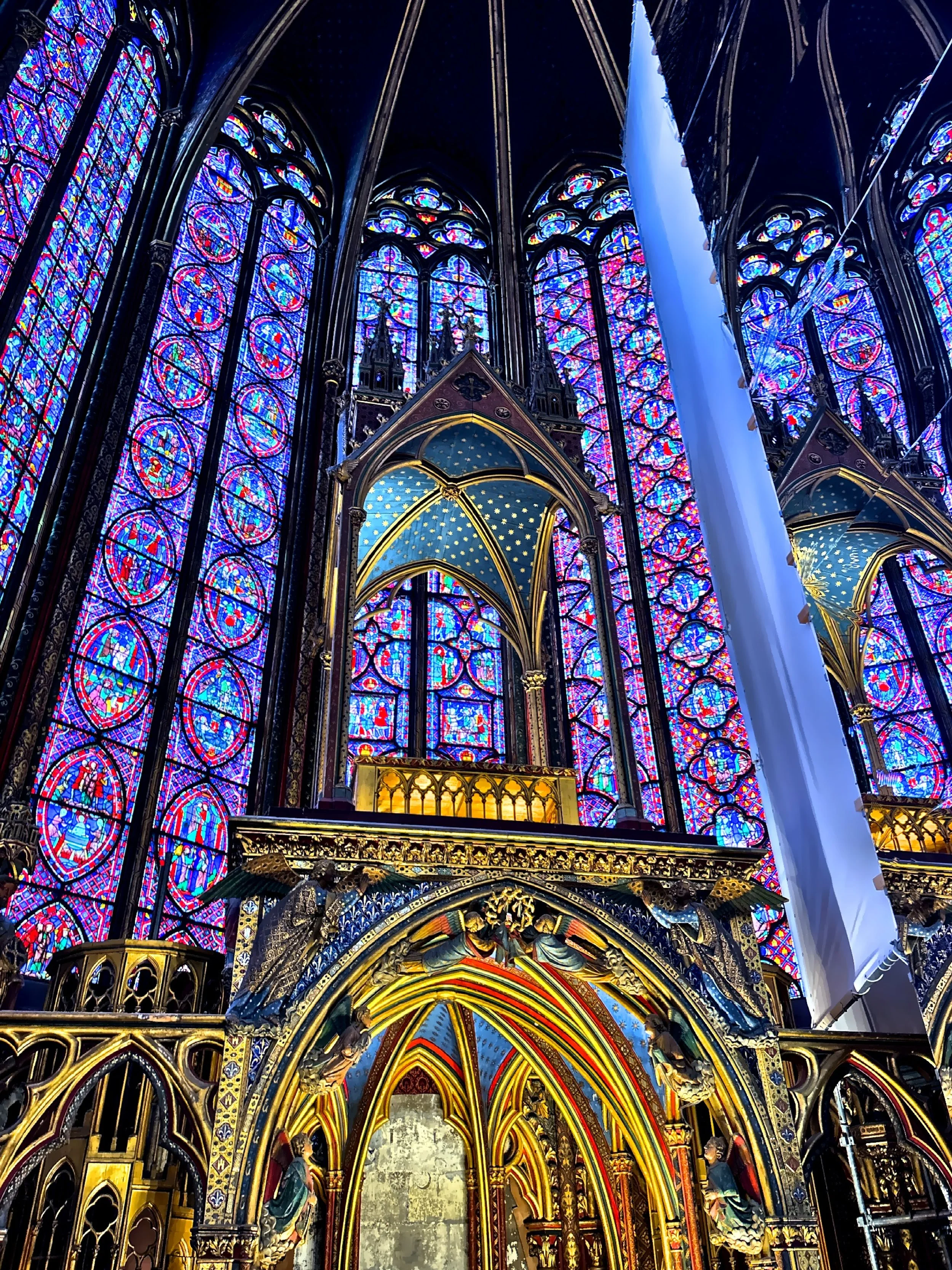  1,113 stained glass windows in all. 
