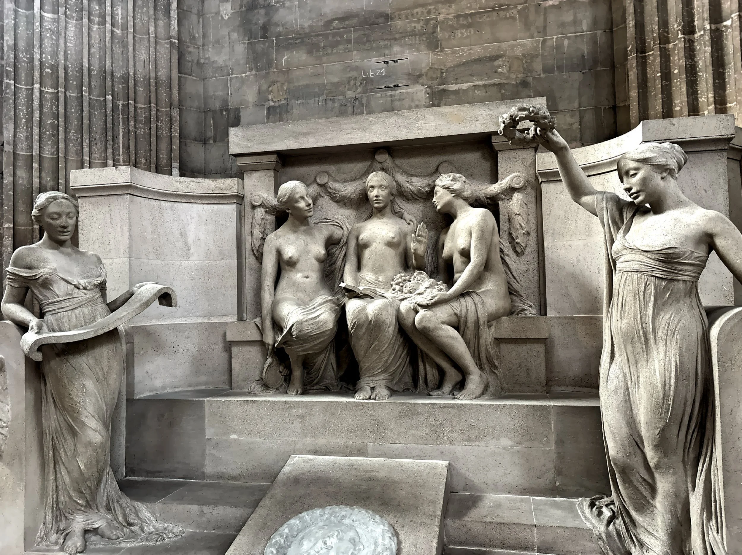  The monument to Jean-Jacques Rousseau, a prominent 18th-century philosopher, writer and composer by sculptor Albert Barttholome and inaugurated in 1912.  