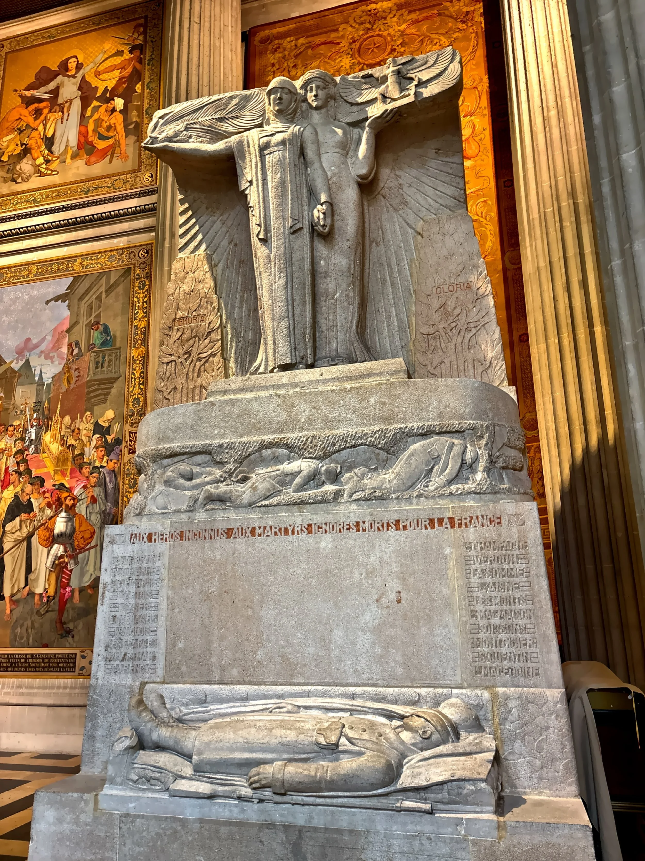   Allegories of Memory and Glory  monument. 