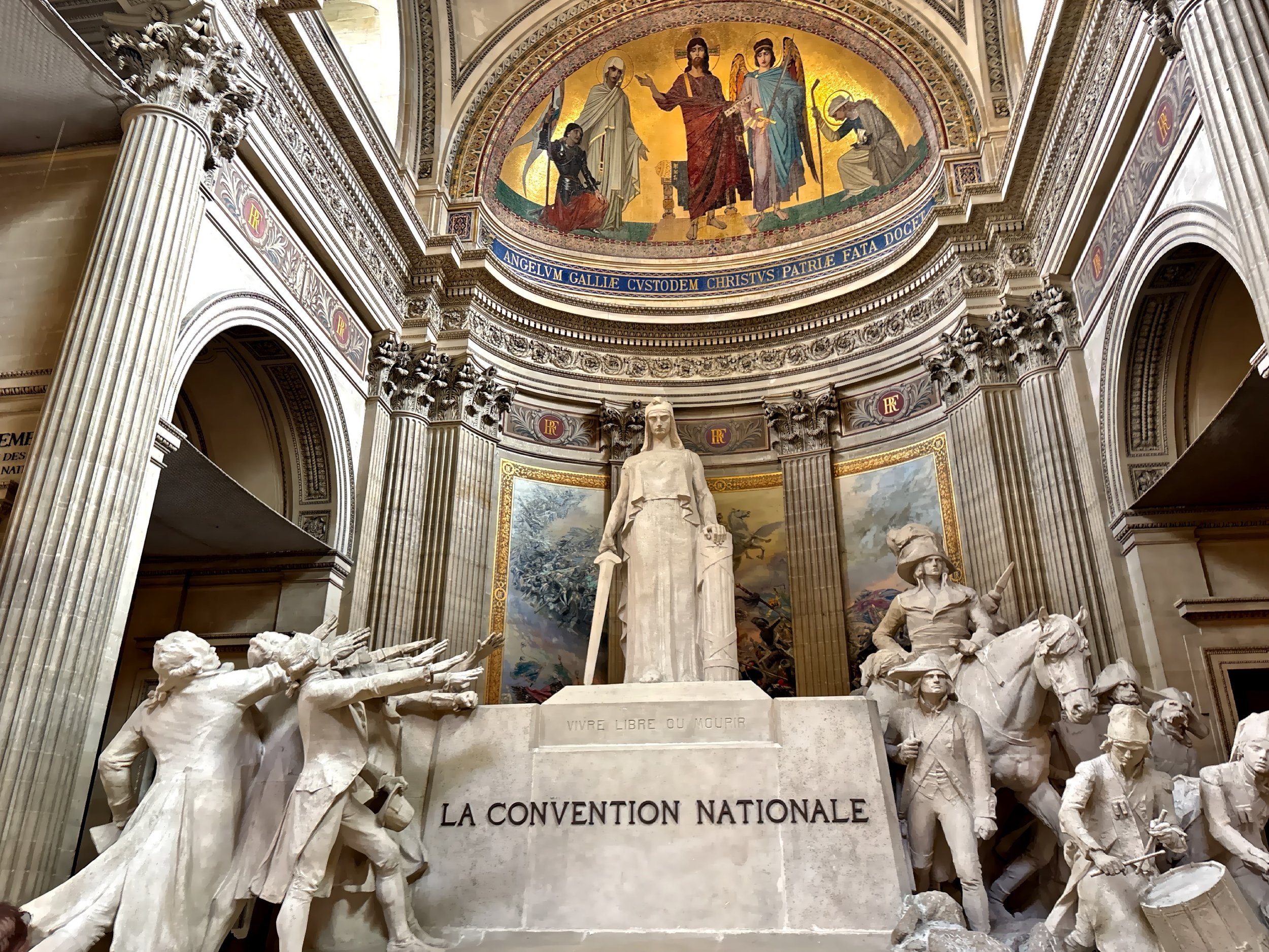   The National Convention  sculpture created by artist Francois Leon Sicard created in 1911. 