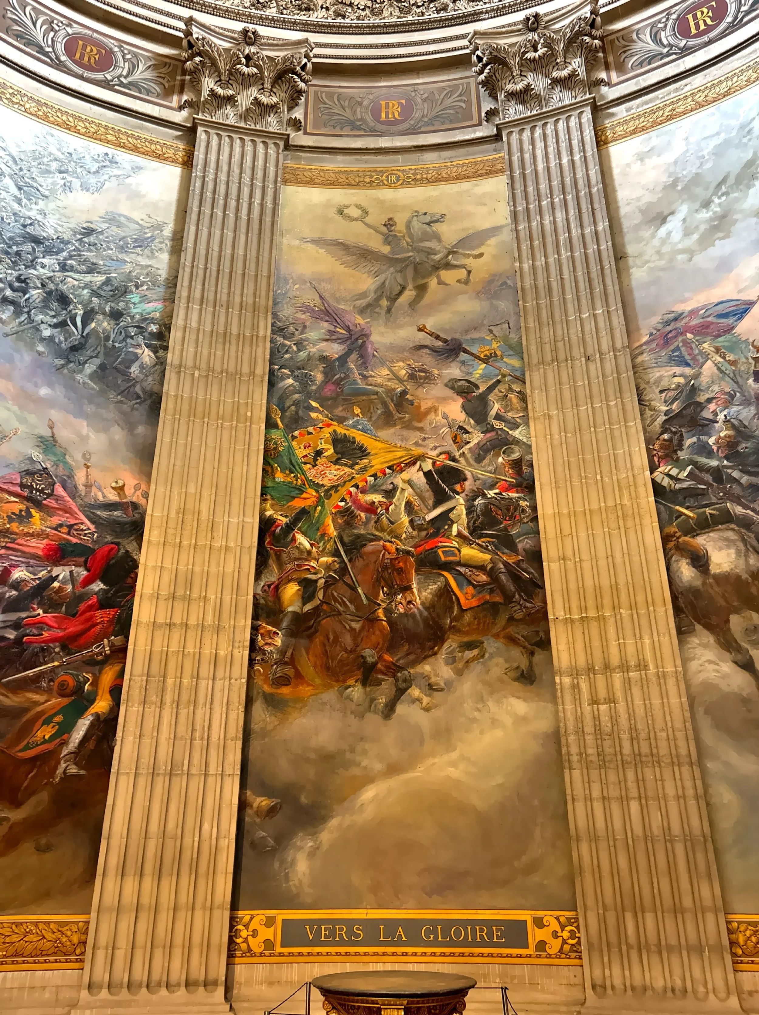   Towards Glory  or  Ride Towards Glory  painted by the French military painter Jean-Baptiste Edouard Detaille between 1902 and 1905. 