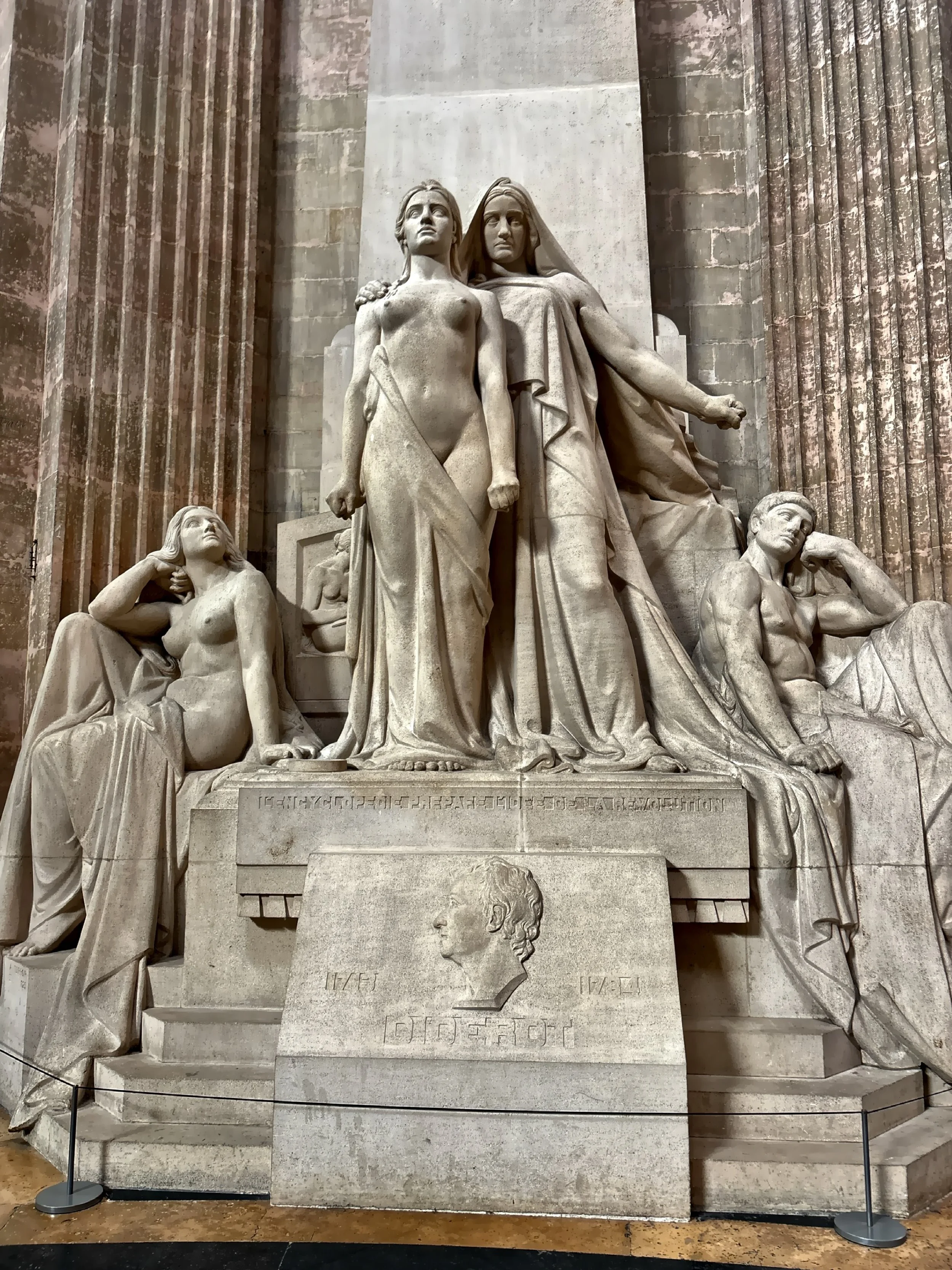   To Diderot and the Encyclopaedist s created by Alphonse Terroir between 1921 and 1925. 