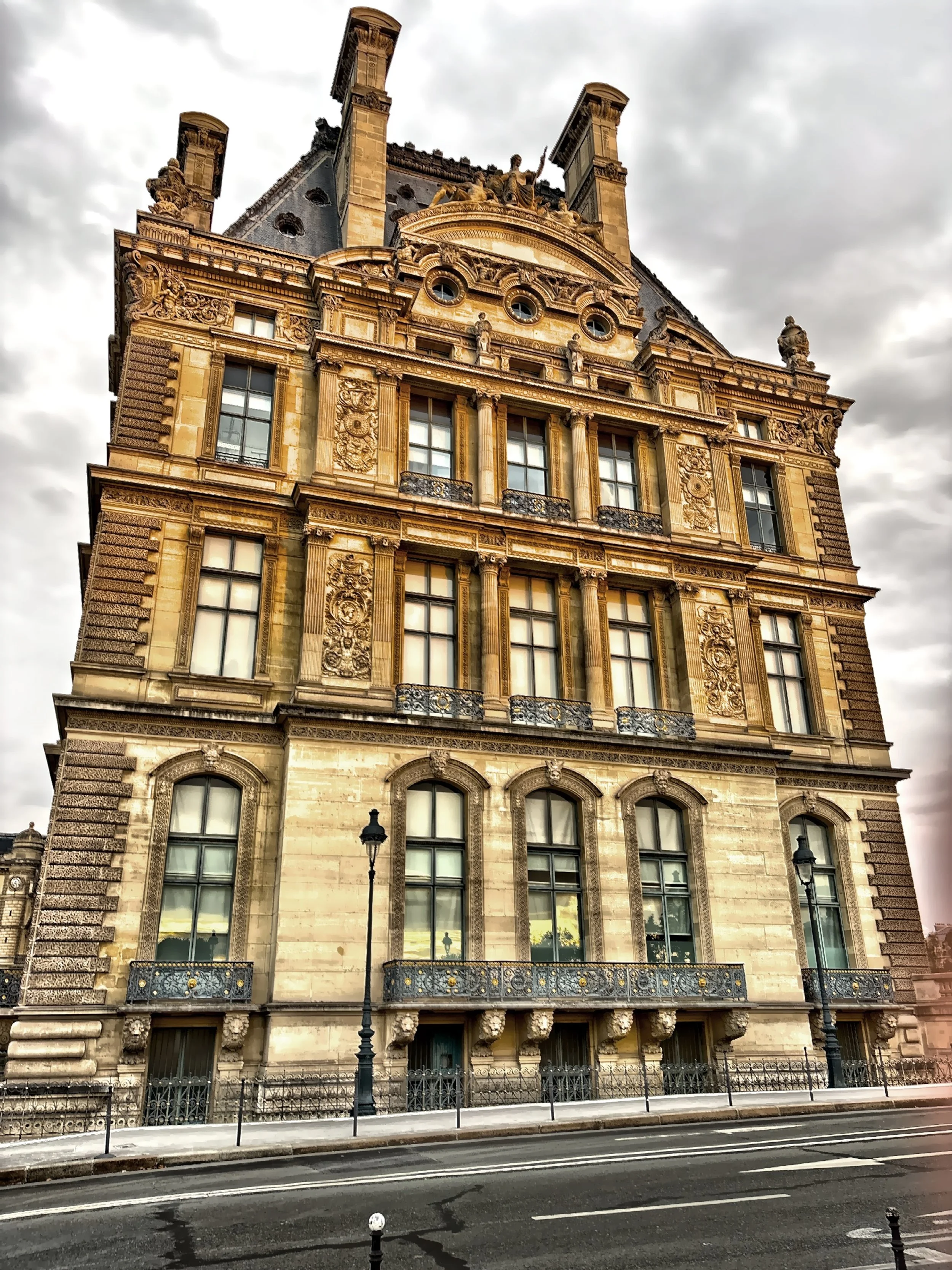 The Pavillon de Flore, a historic part of the Louvre Palace. 