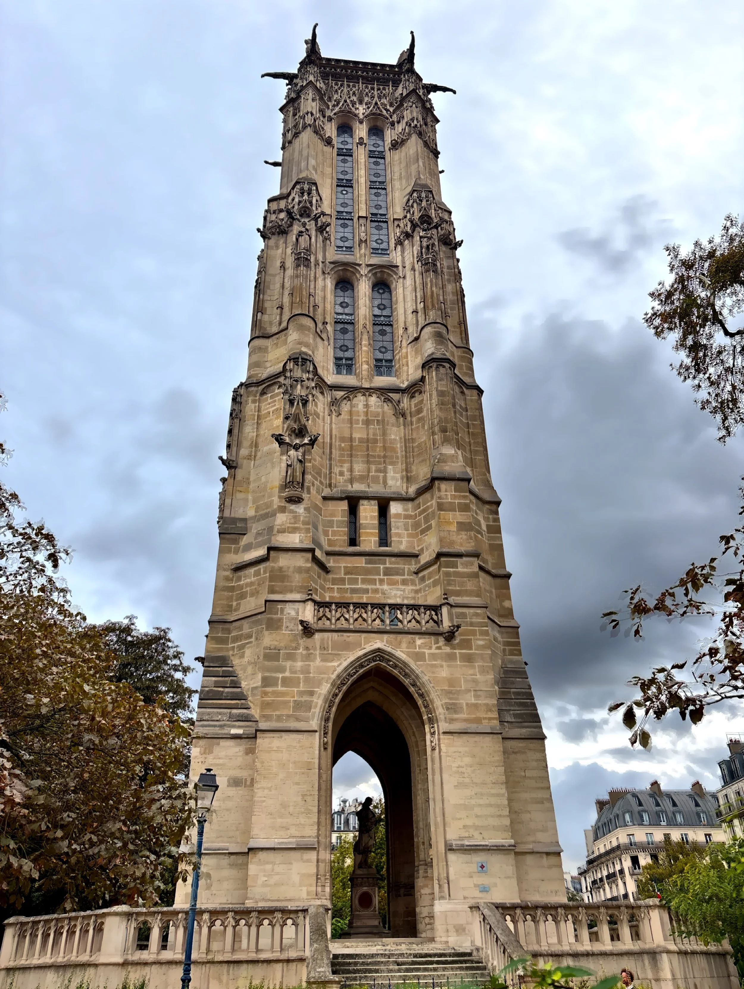  The Gothic-style Tour Saint-Jacques.  
