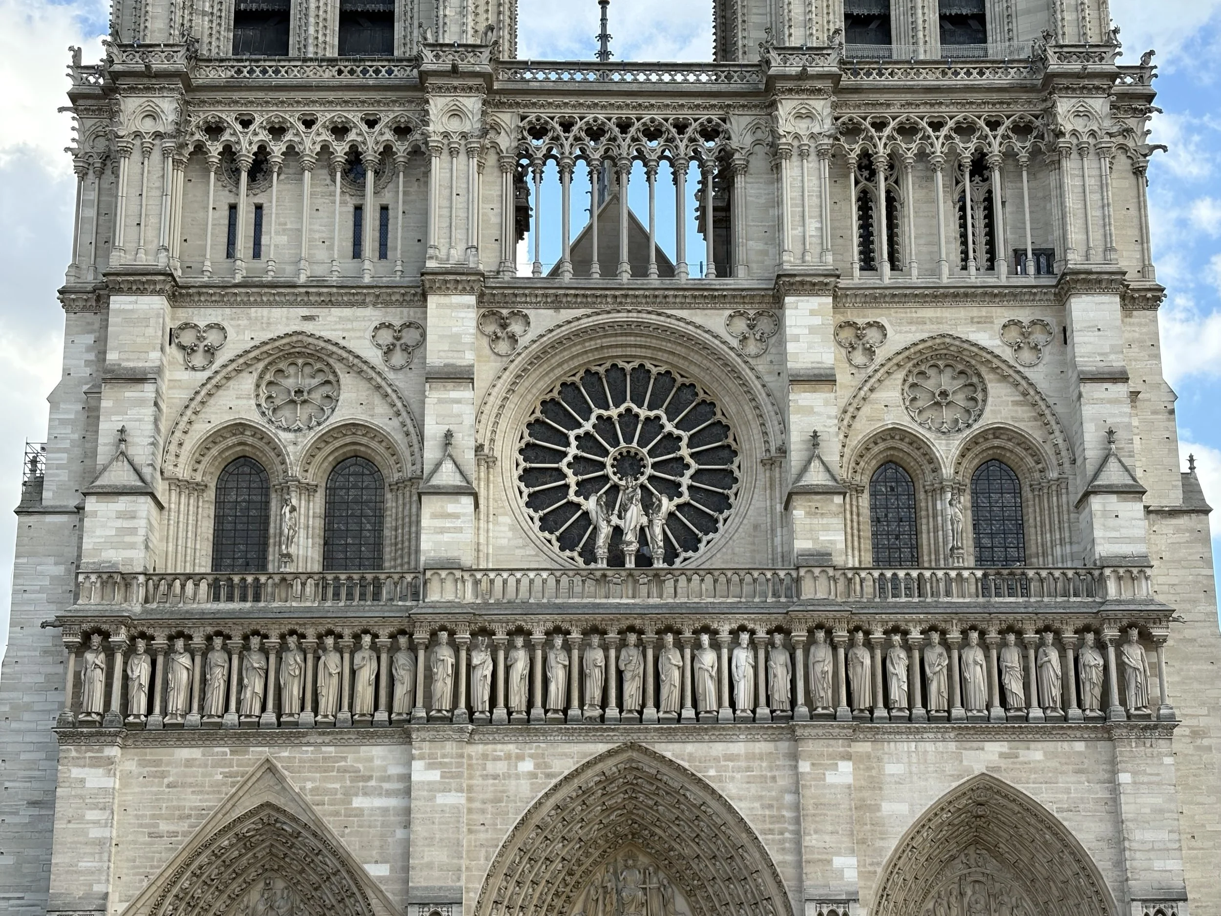  Construction began on Notre-Dame de Paris cathedral in 1163 and was largely completed by 1345. 