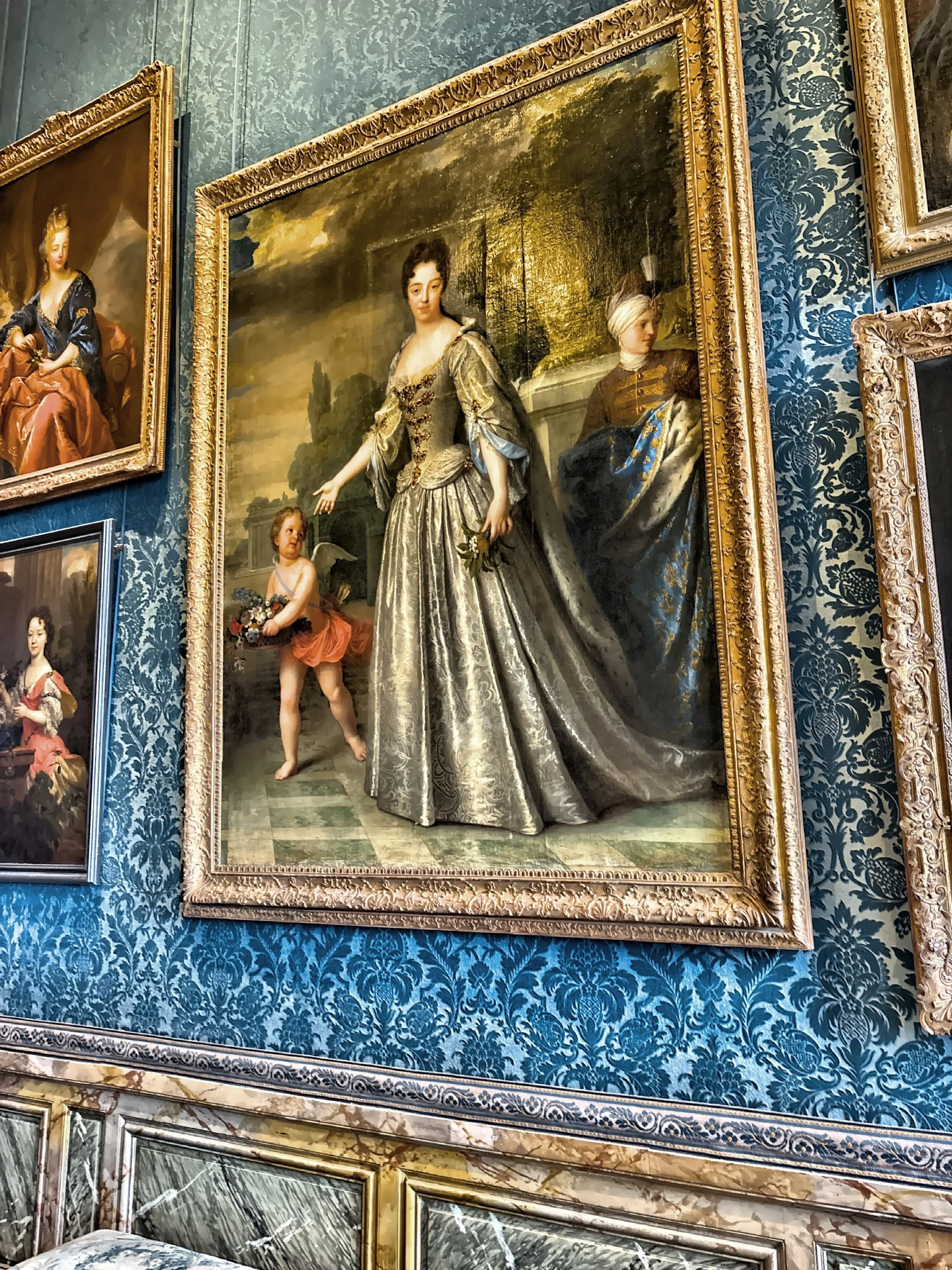  The 1709 painting of Marie-Adelaide de Savoie, Duchess of Burgundy. 