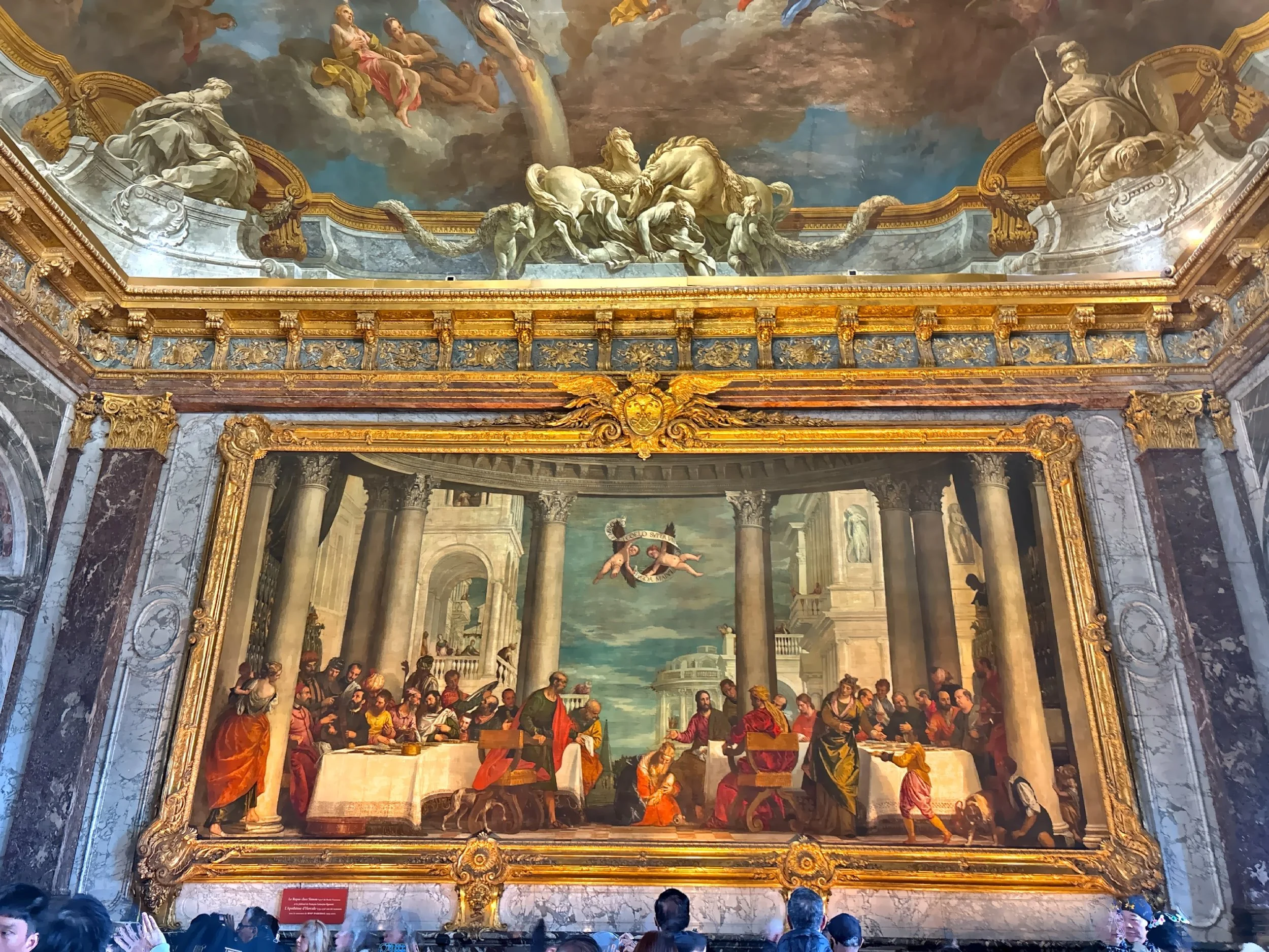  Vaulted ceilings crowned with painted narratives. 