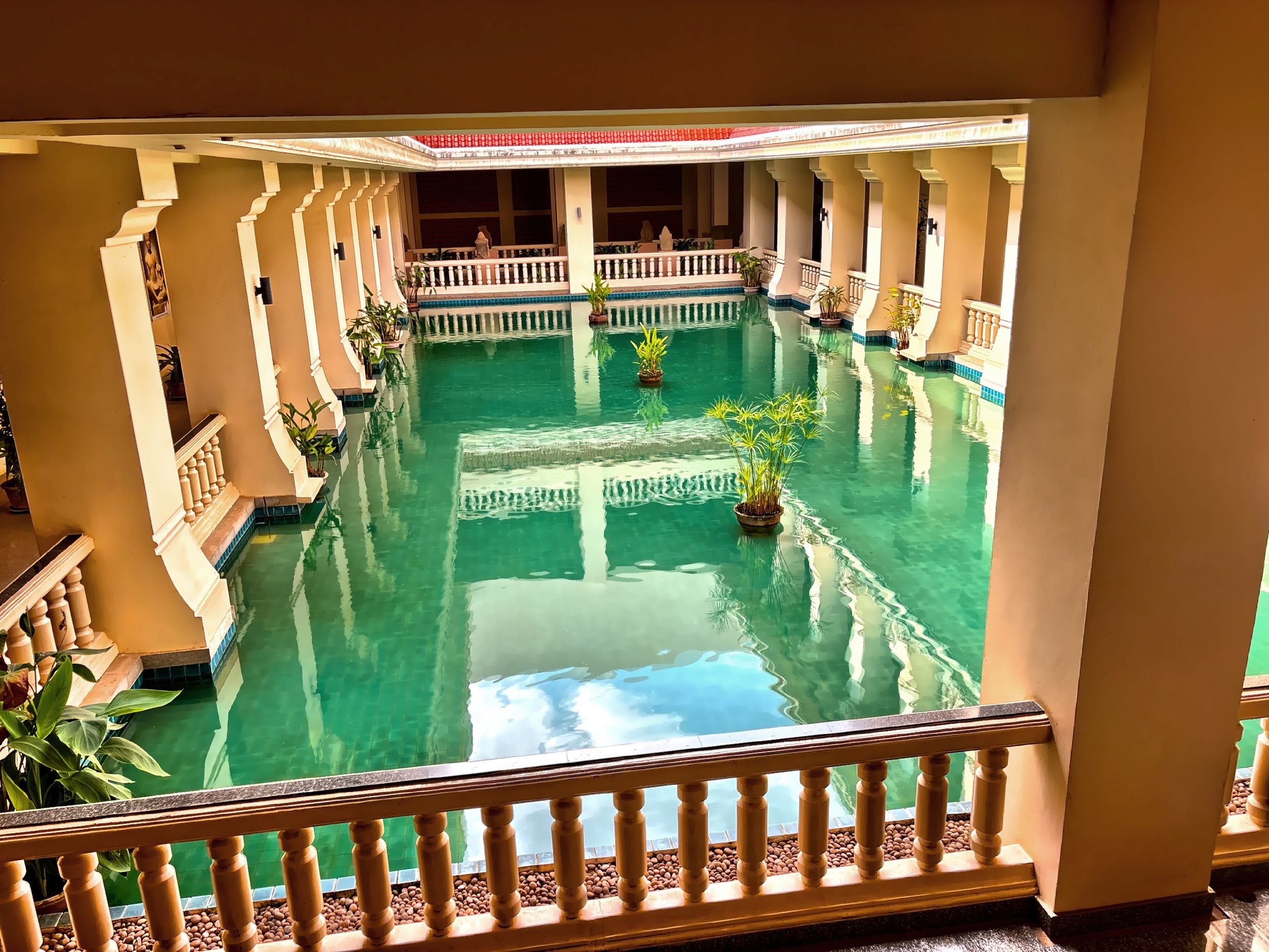  The interior courtyard of the museum. 