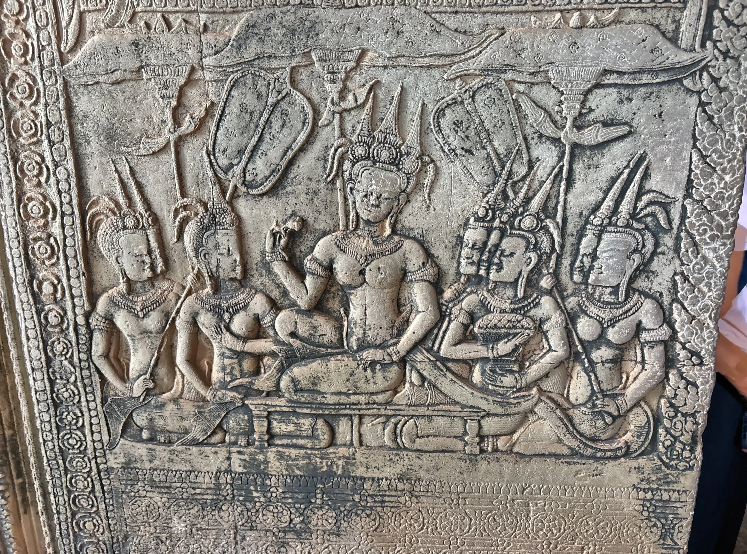  As you wander through its long sandstone corridors, intricate bas-reliefs tell epic stories from Hindu mythology.  