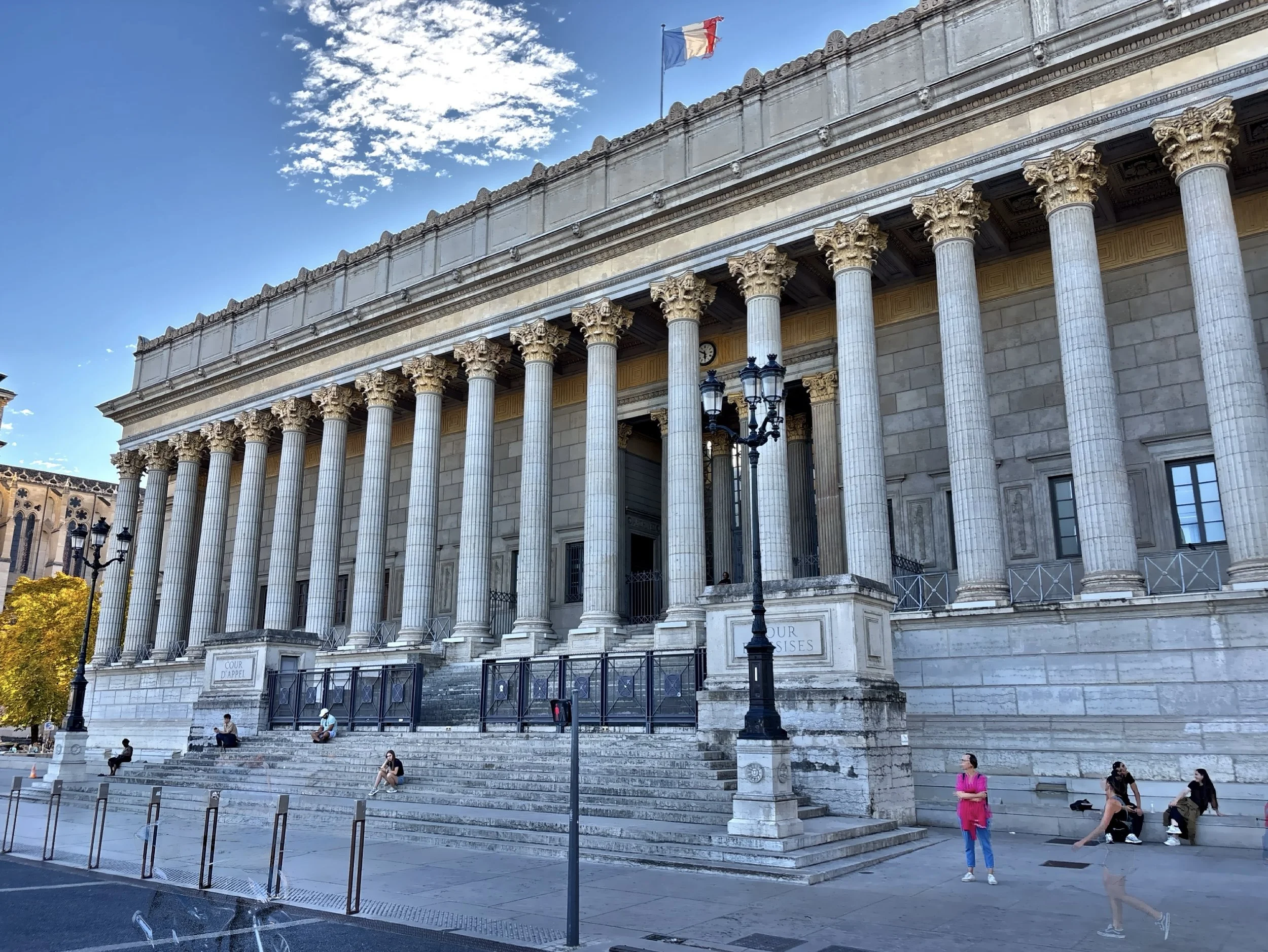  The Palais de Justice Historique de Lyon, also known as Palace of 24 Columns.  It gained significant prominence as the location of the 1987 trial of Klaus Barbie. 