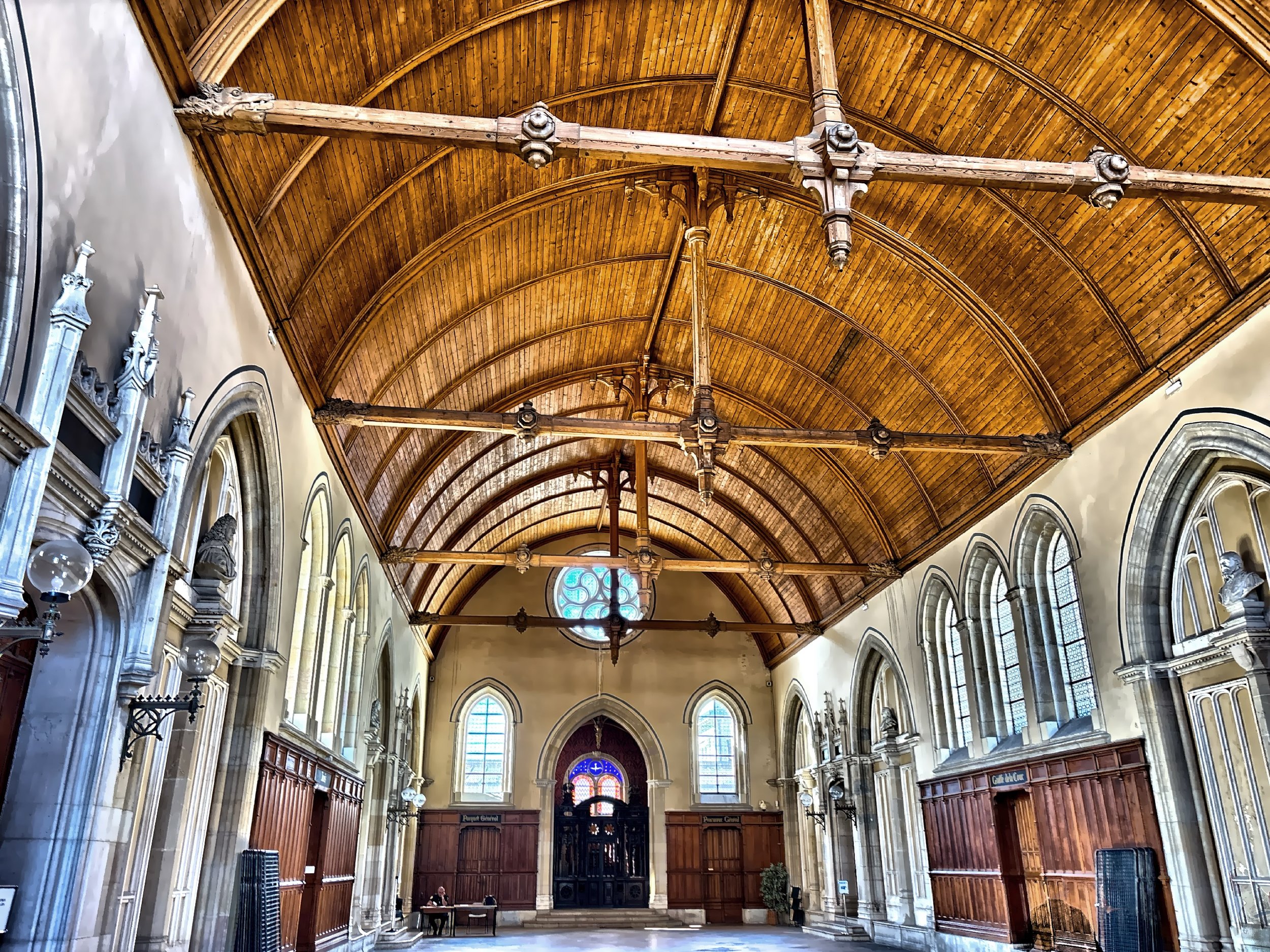  Inside the Dijon Courthouse. 