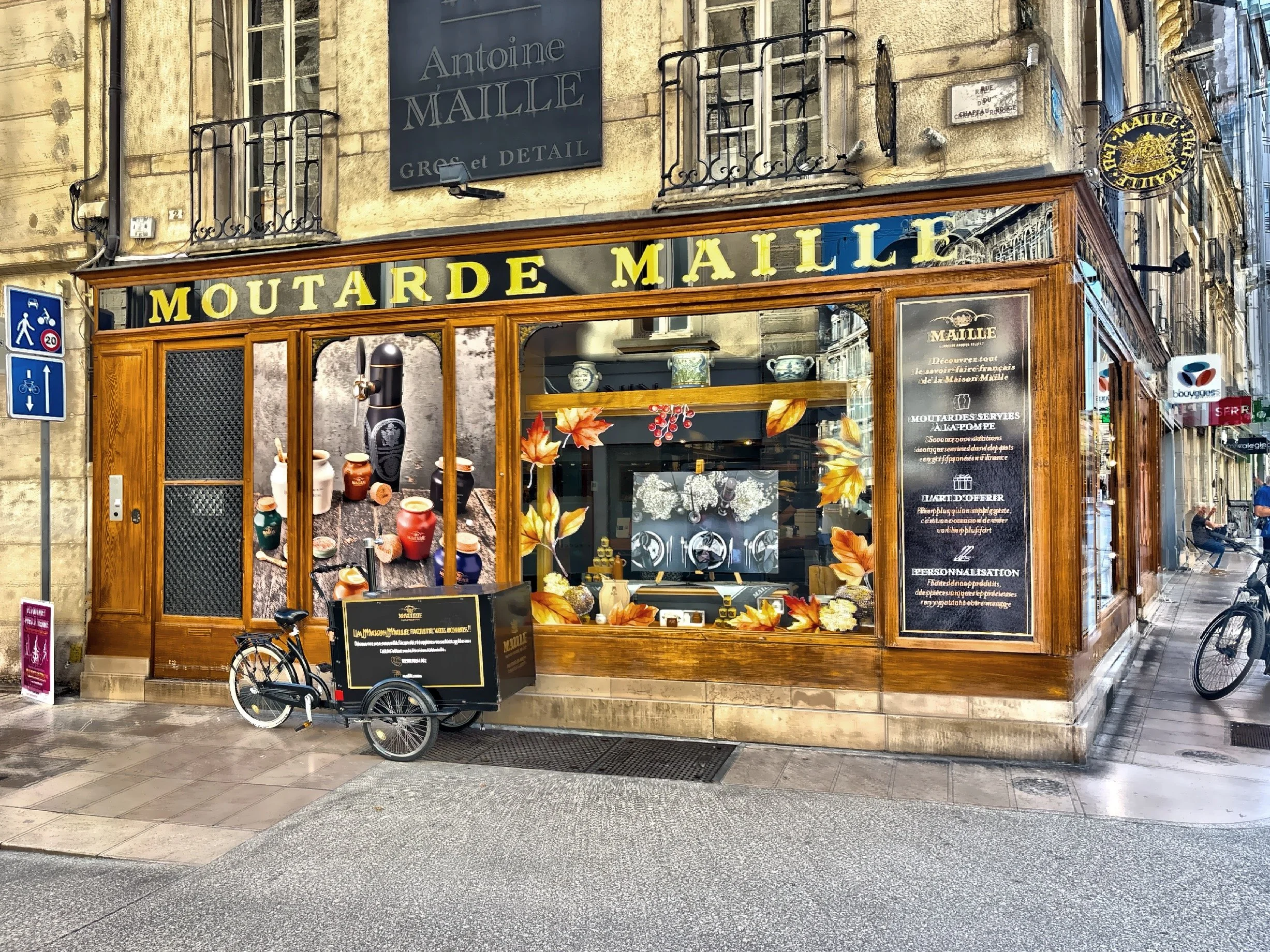  The historic Boutique Maille, a famous mustard shop. 
