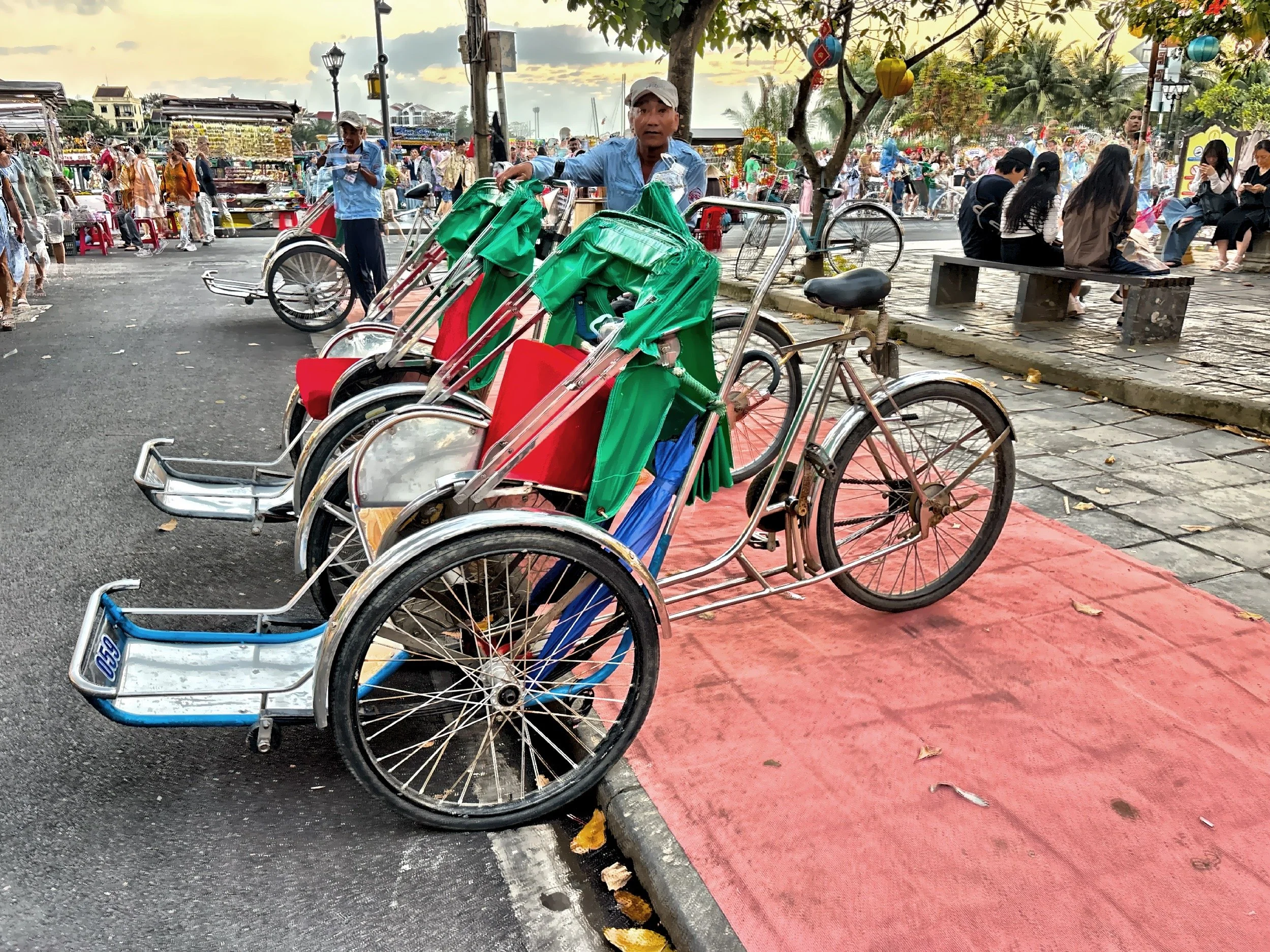  Cyclos are traditional pedal-powered passenger rickshaws 