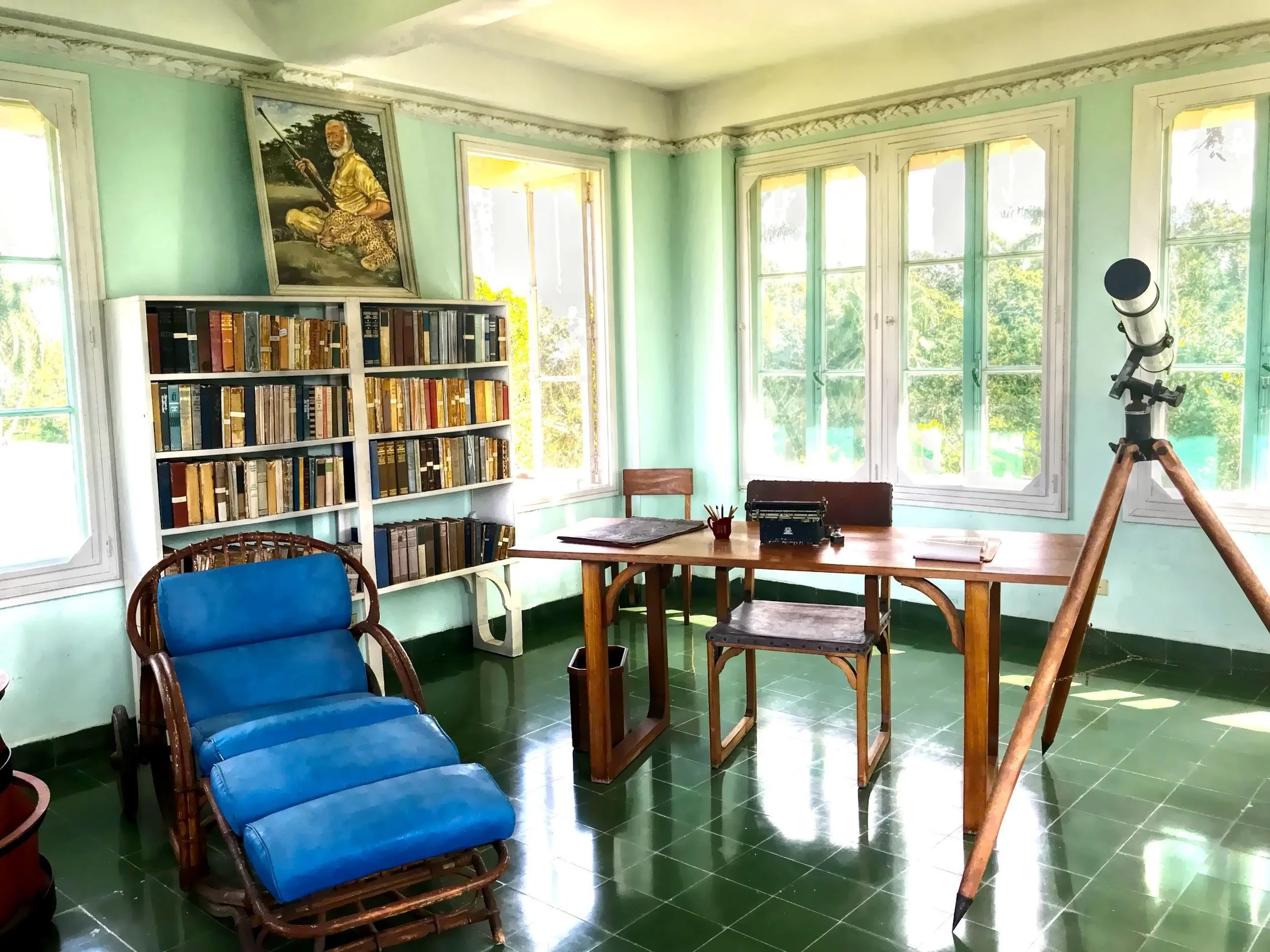  This is up in the tower study. 