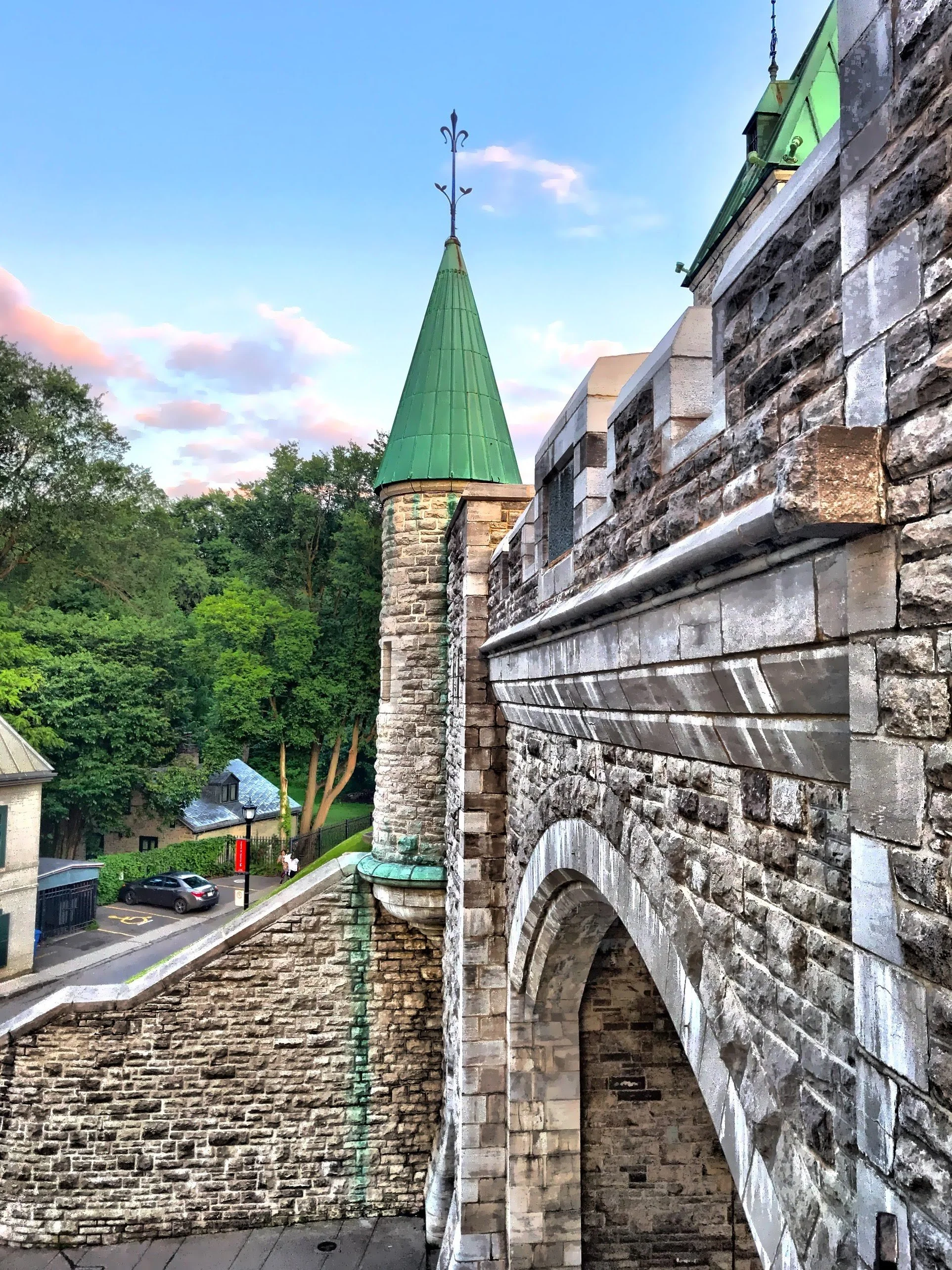  Porte Saint-Louis was originally built in the 17th century, though it has been rebuilt several times.  It serves as the key entry point to the historic Upper Town area. 