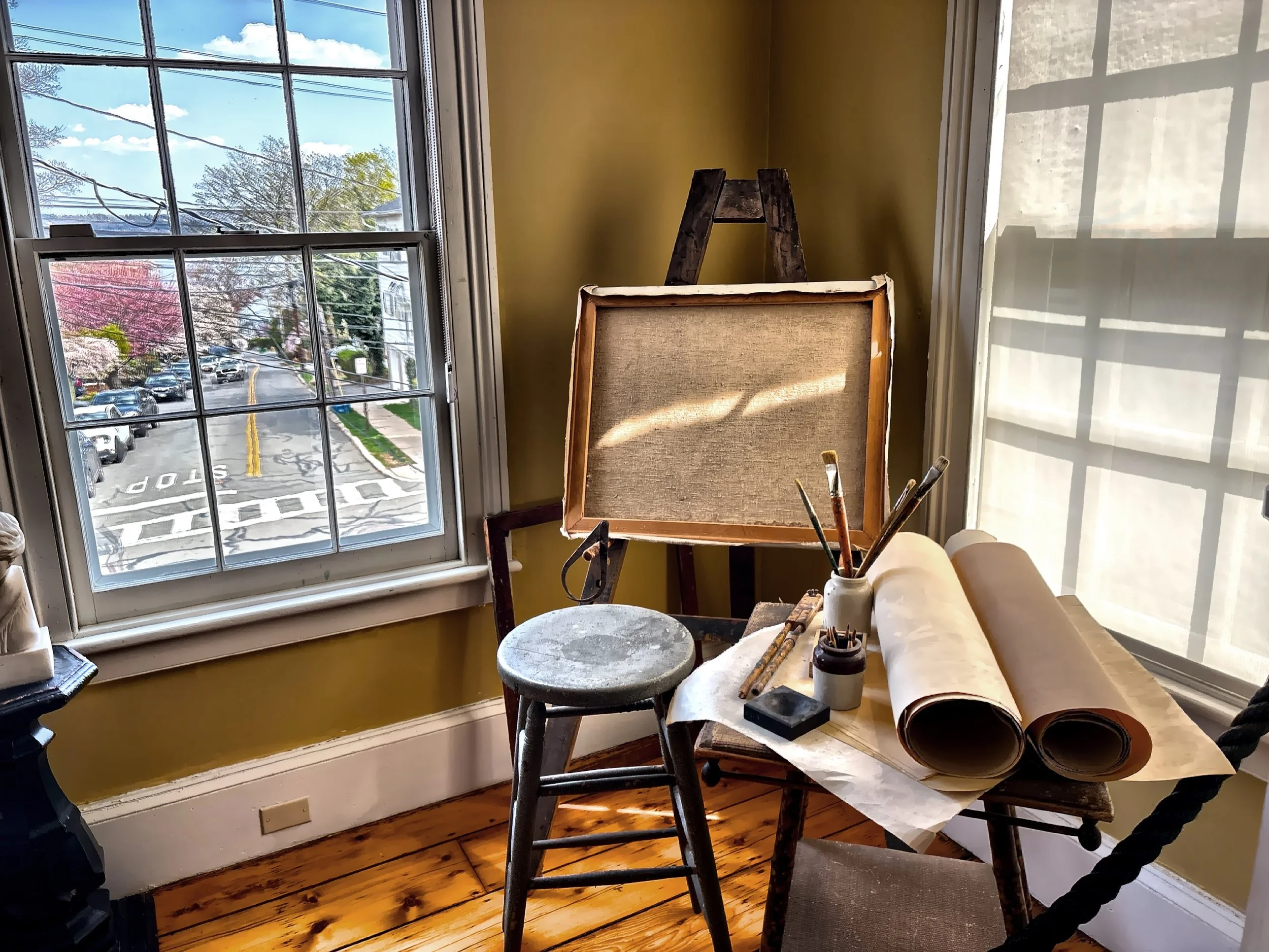  The second floor studio / bedroom in the house where he spent the first 28 years of his life. 