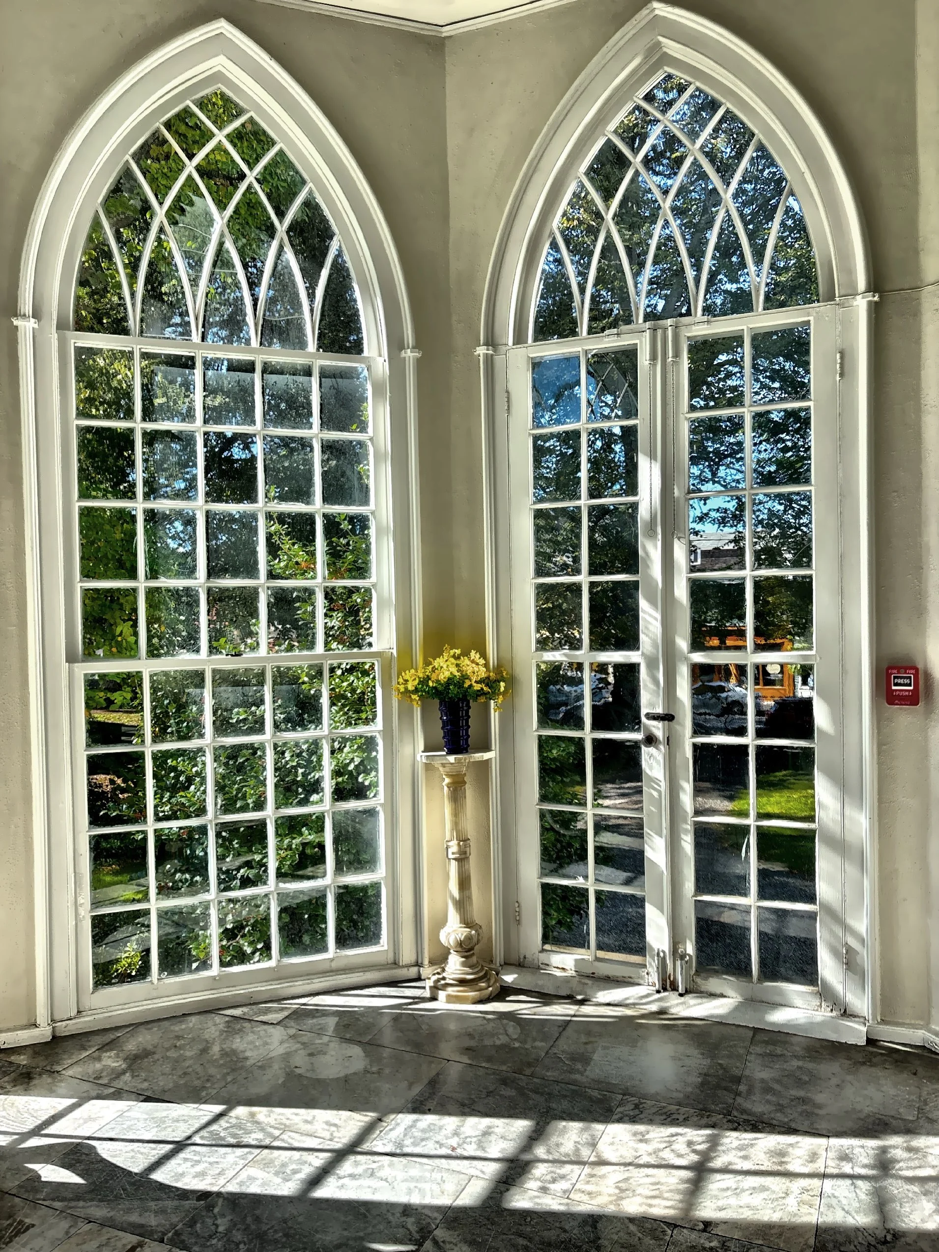  The conservatory, a Gothic-style sunroom was added around 1856.  