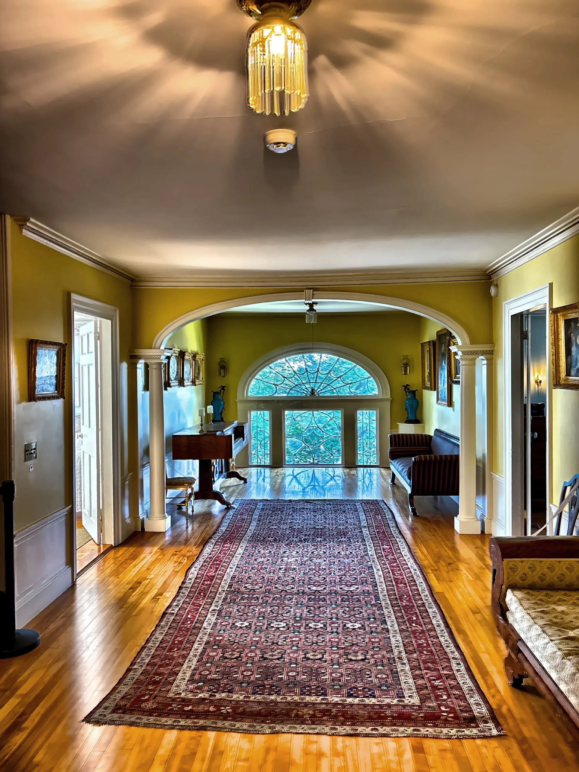  The second floor hall 