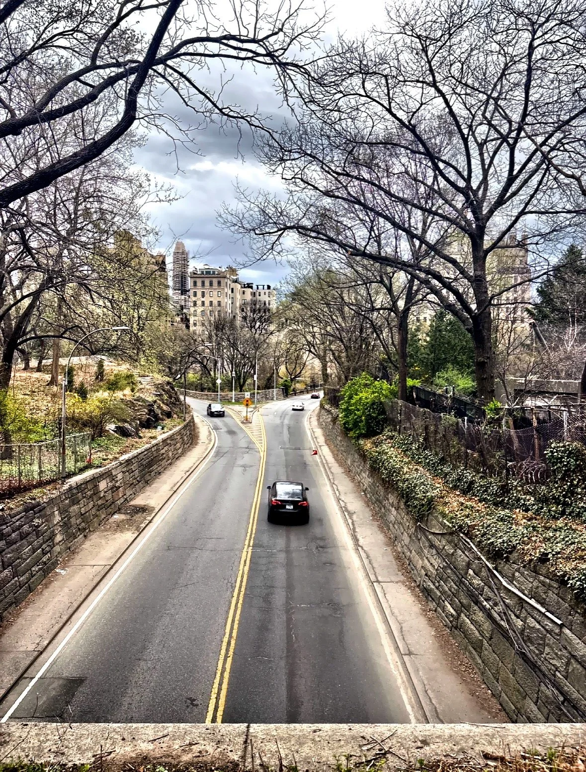  The 79th Street Transverse Road cutting through the park. 