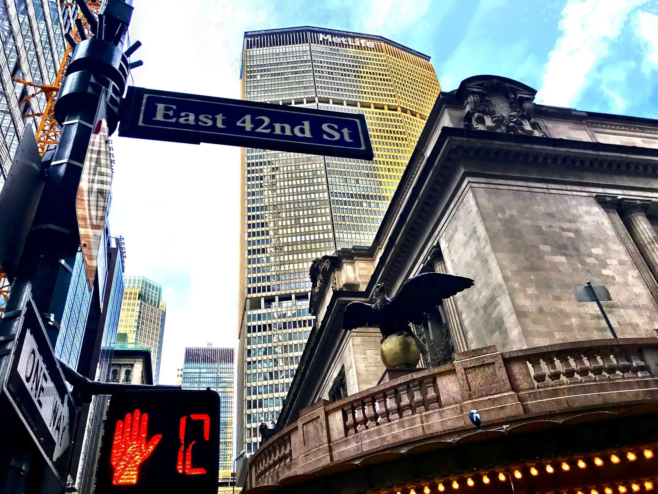  One of Grand Central Terminal's most striking architectural details is the trio of massive eagle sculptures that adorn the building. These ornamental eagles were salvaged from the earlier Grand Central Station when it was demolished to make way for 