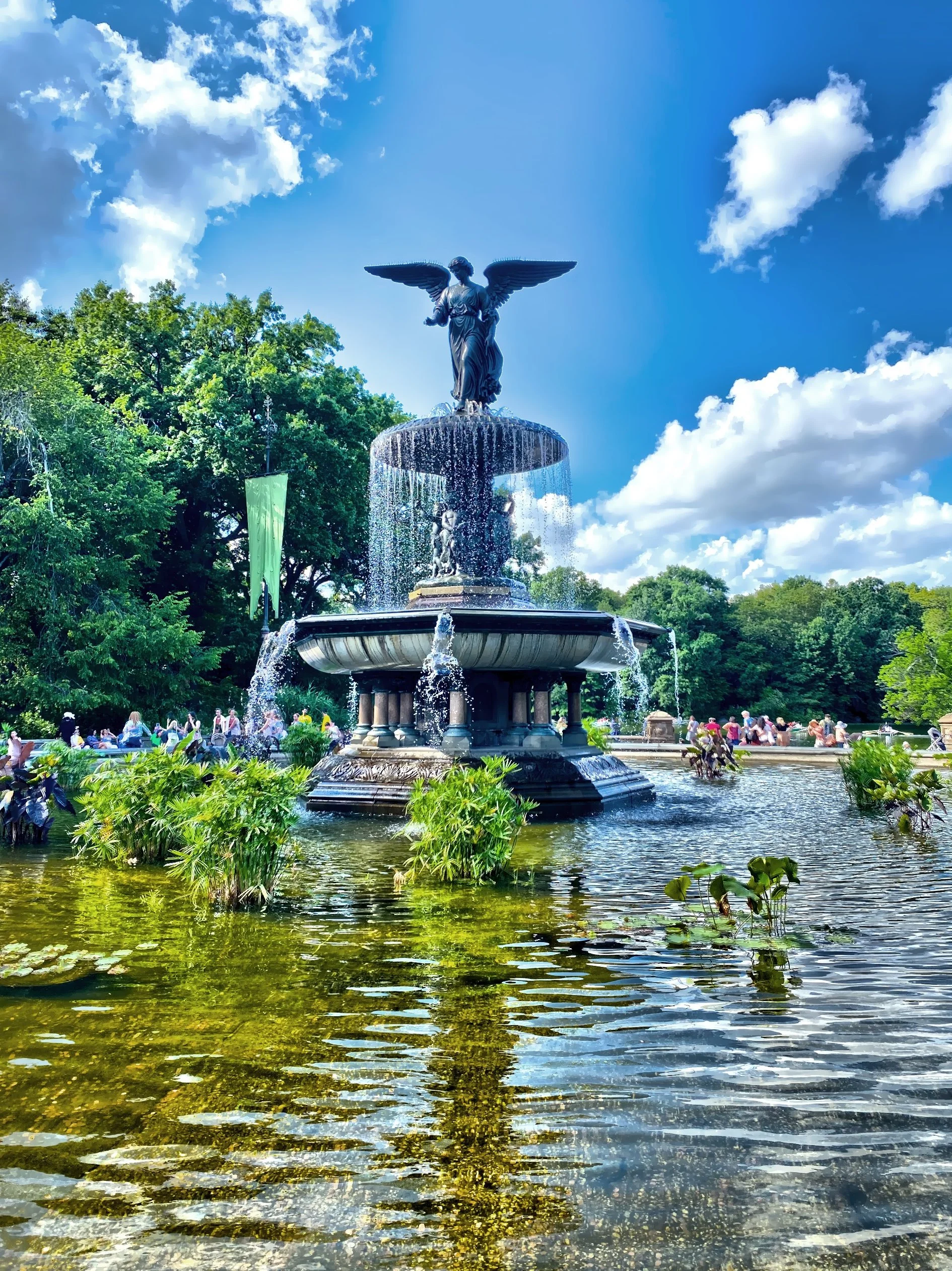  The Bethesda Fountain, also known as “Angel of the Waters” commemorates the opening of the Croton Aqueduct in 1842. 