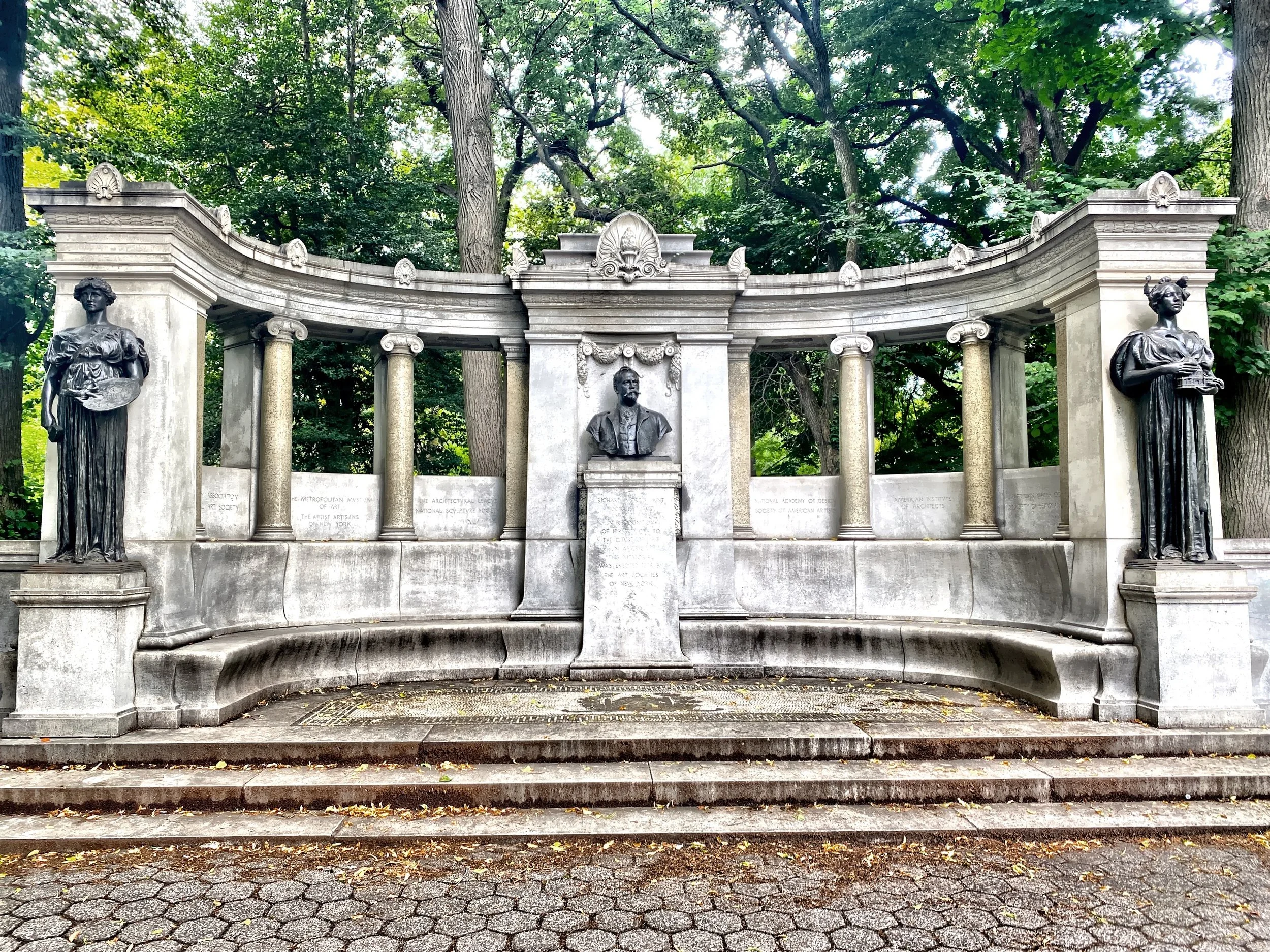  The Richard Morris Hunt Memorial dedicated to the prominent architect of the Gilded Age who designed many of the mansions that once lined Fifth Avenue, the Metropolitan Museum of Art and the base of the Statue of Liberty.  