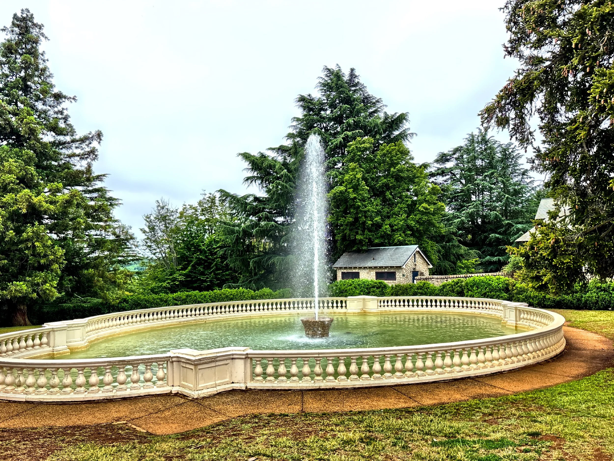  Large pool and fountain 