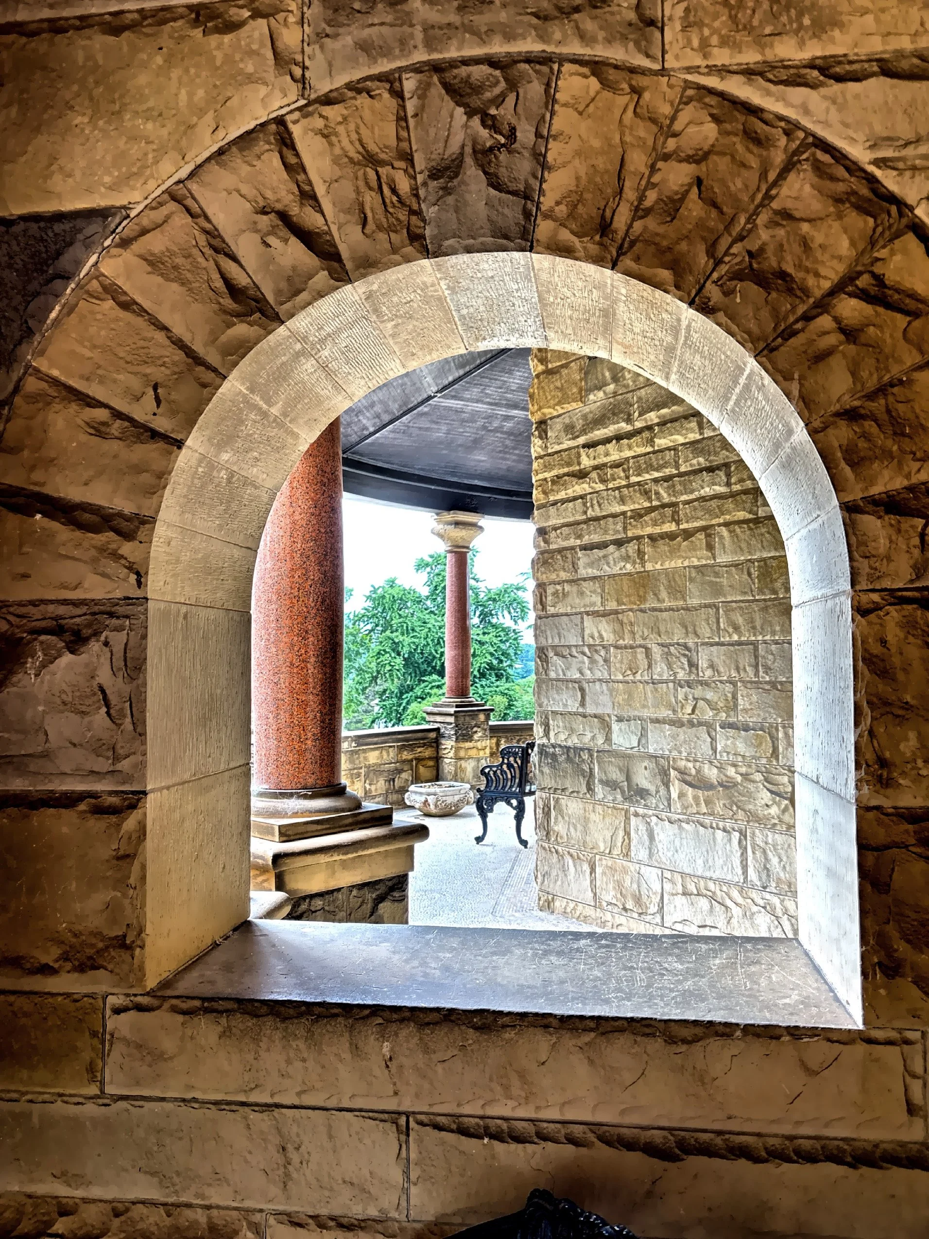  Looking through an alcove to the porch 