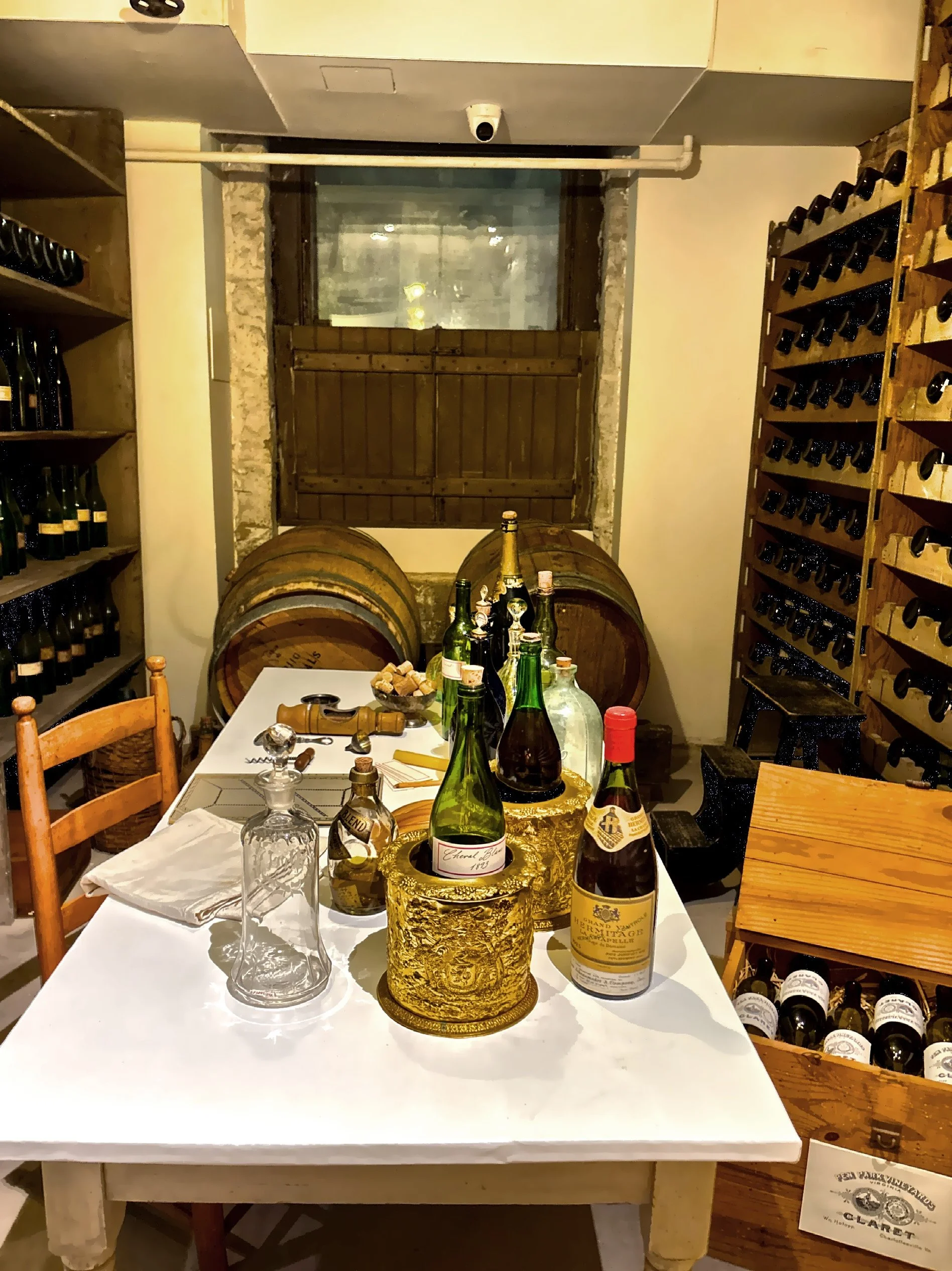  In the wine cellar 
