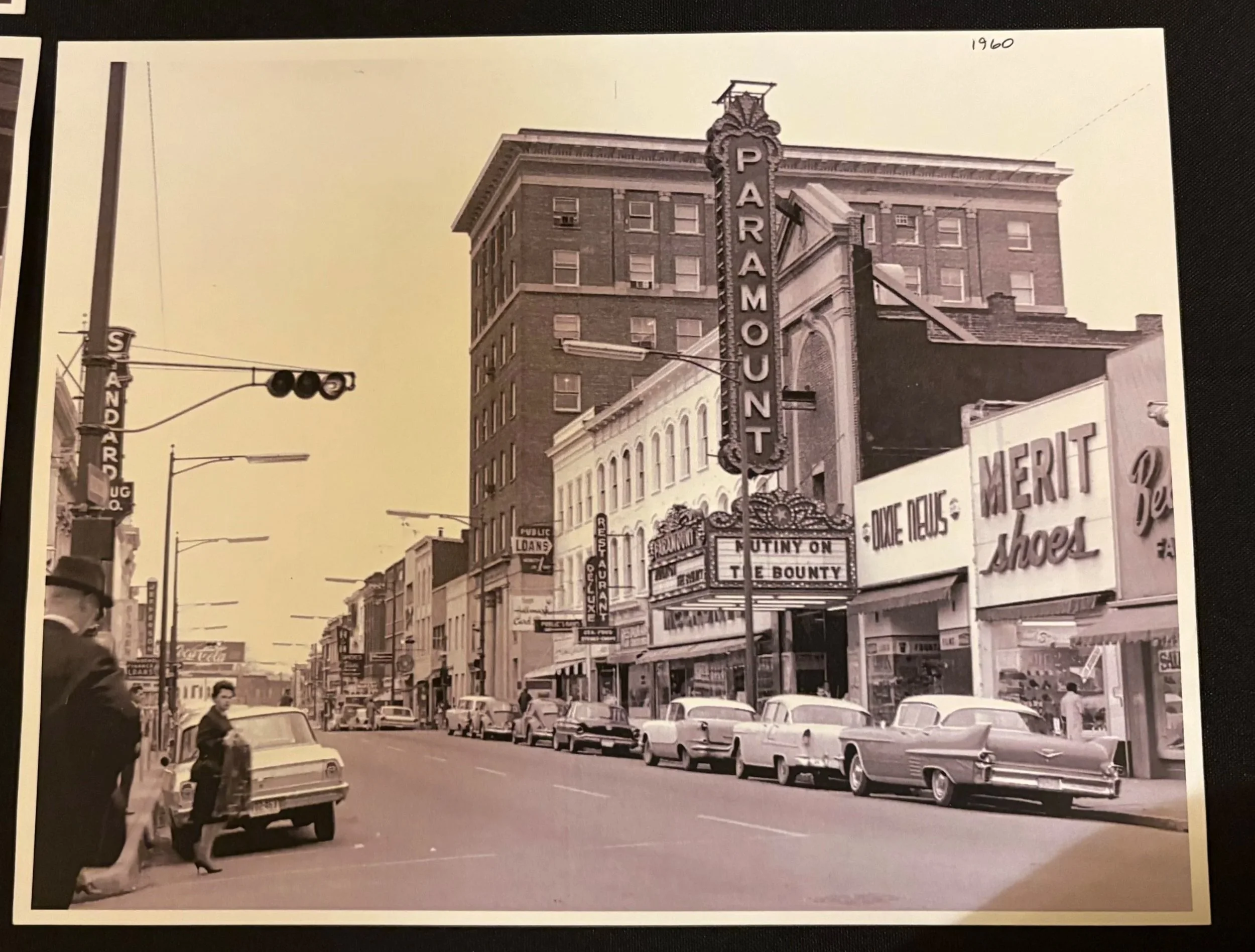 A few of the older photos on display in the lobby. 