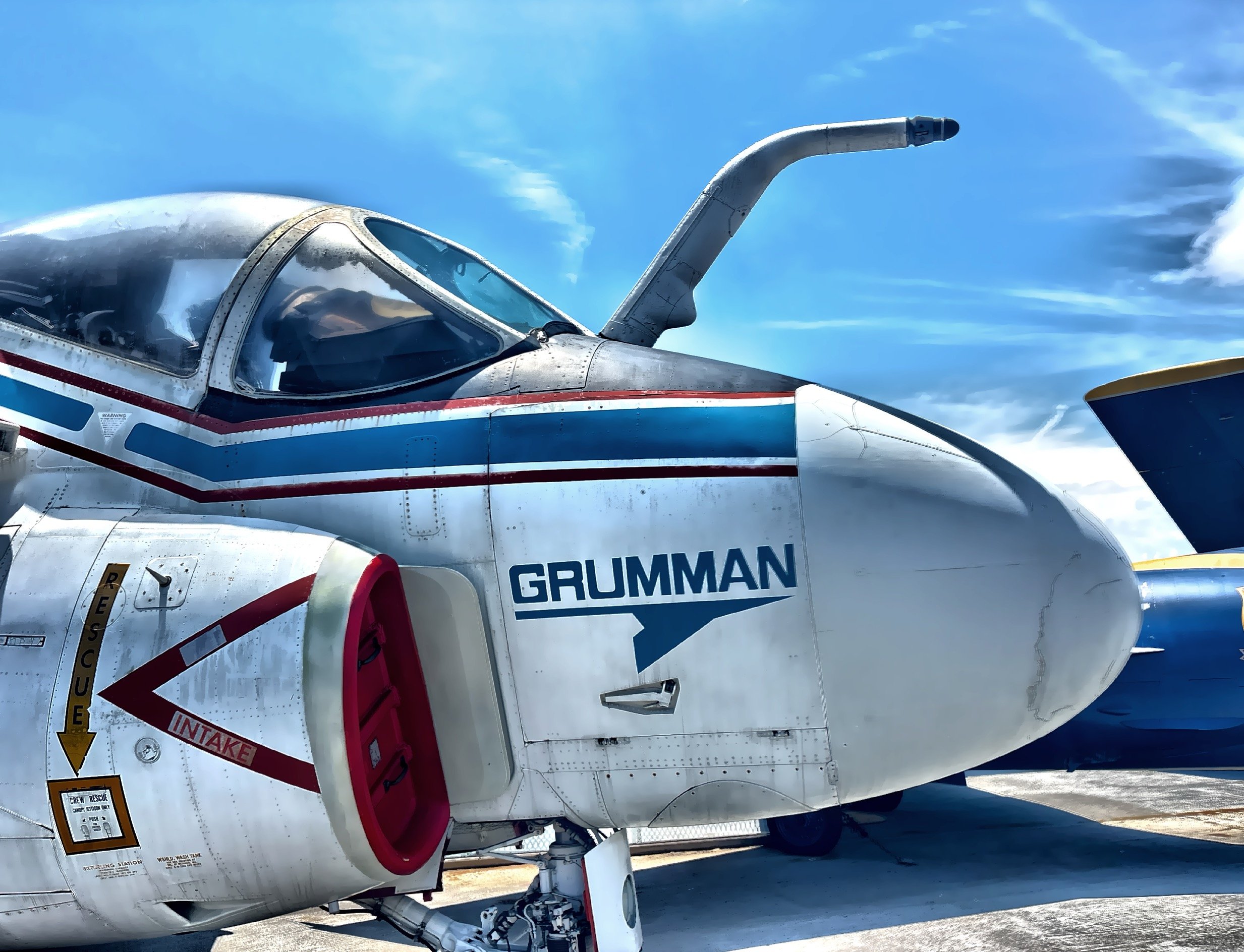  The Grumman A-6 Intruder served as a testbed for new radar and avionics in the late 1980’s.  