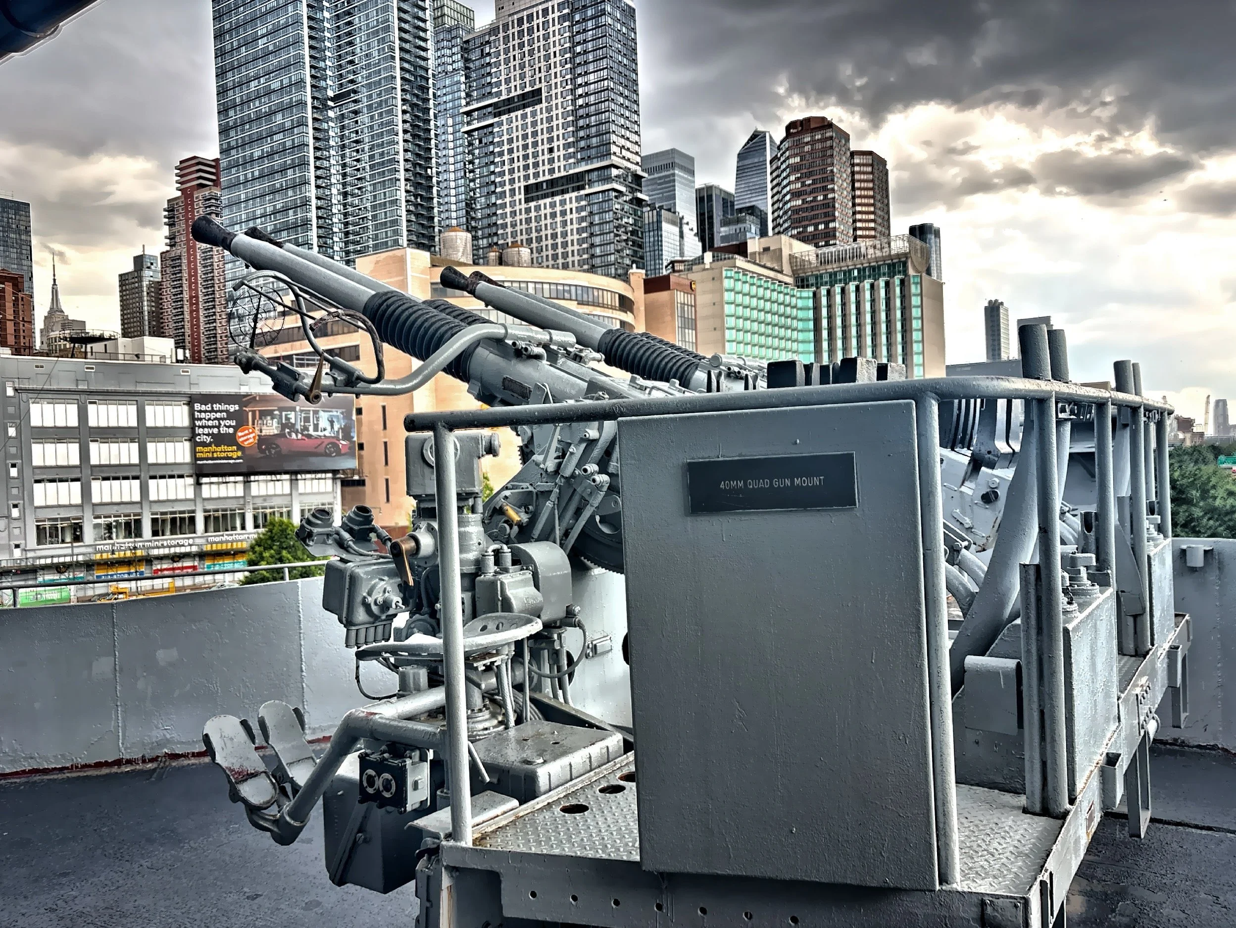  40mm Bofors quad gun mount 