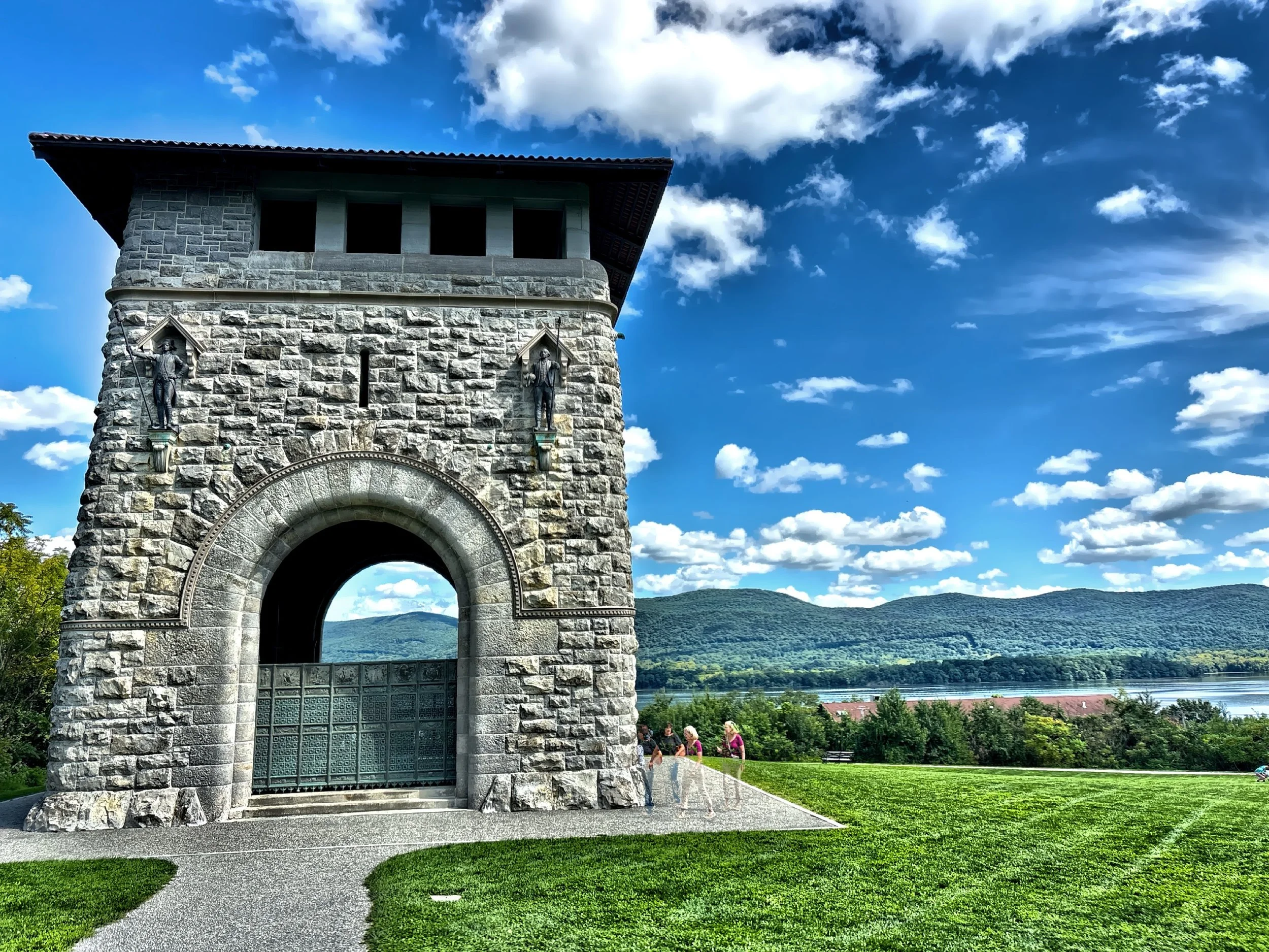  The 53-foot-high stone Tower of Victory was built between 1883 and 1887 to commemorate the centennial of the end of the American Revolution. 