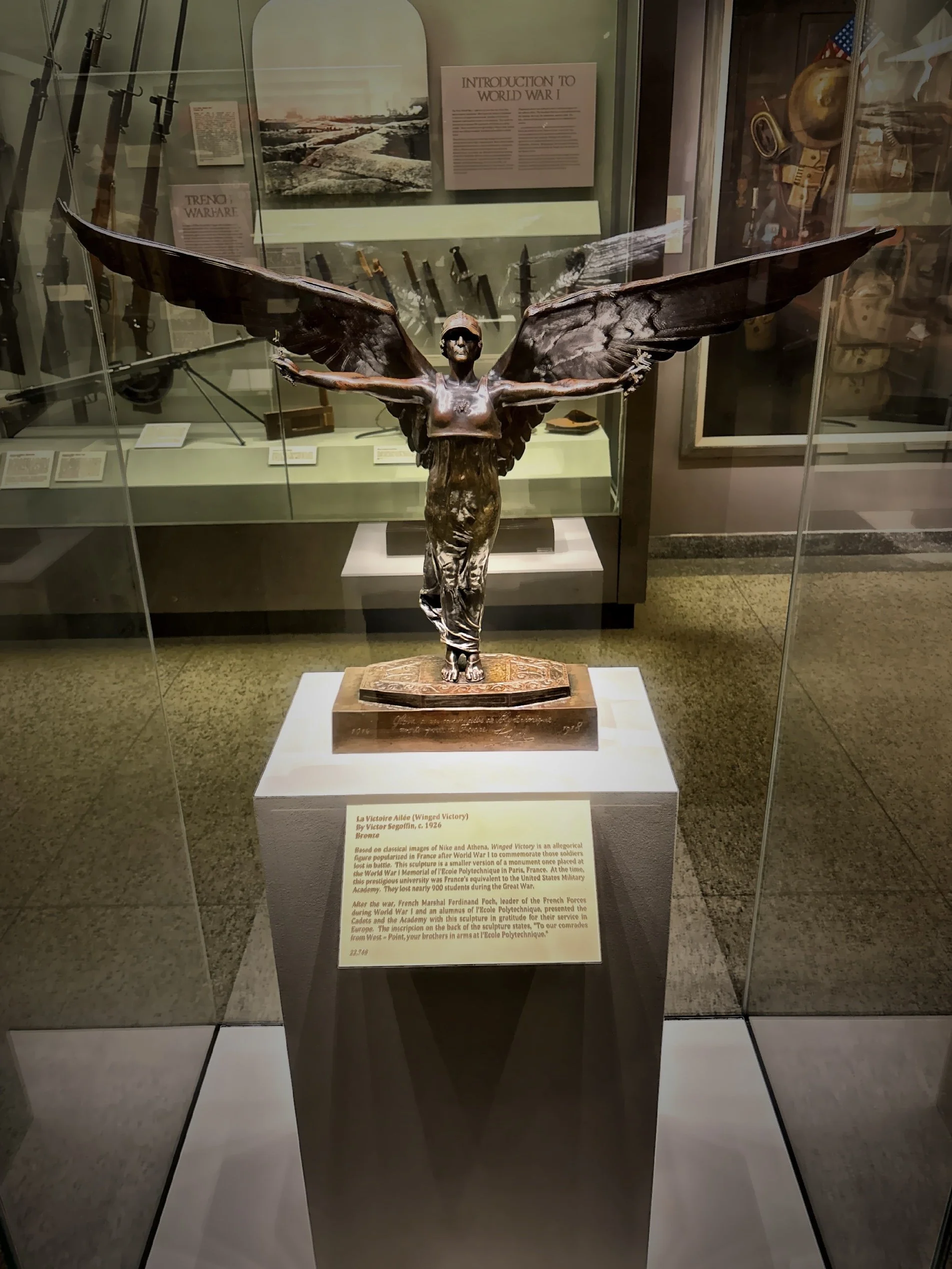  ‘Winged Victory’ created in 1922 by French sculptor Victor Segoffin  