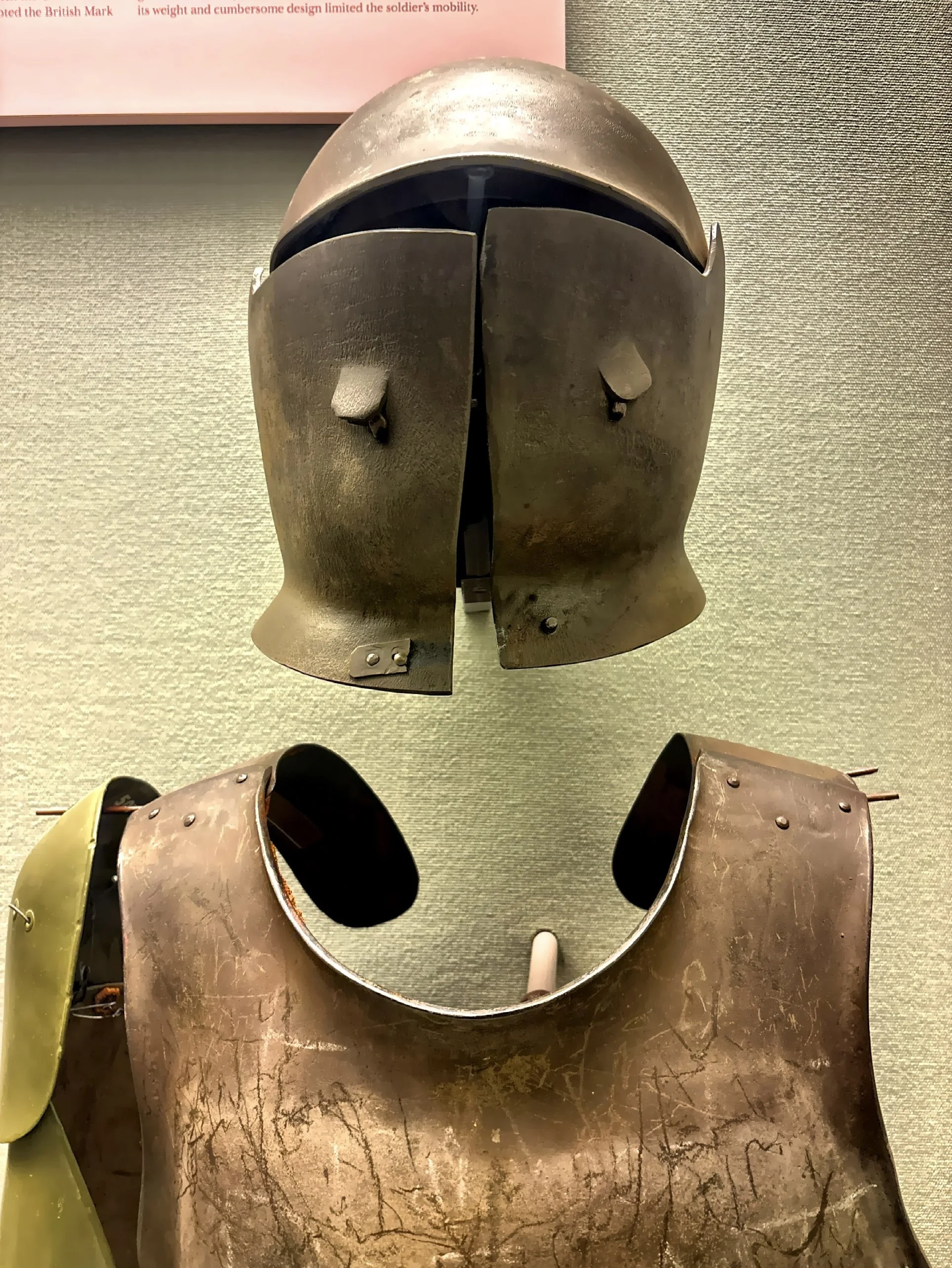  American Helmet Model No. 7, Sentinel’s Helmet, an experimental World War I prototype designed in 1918. 