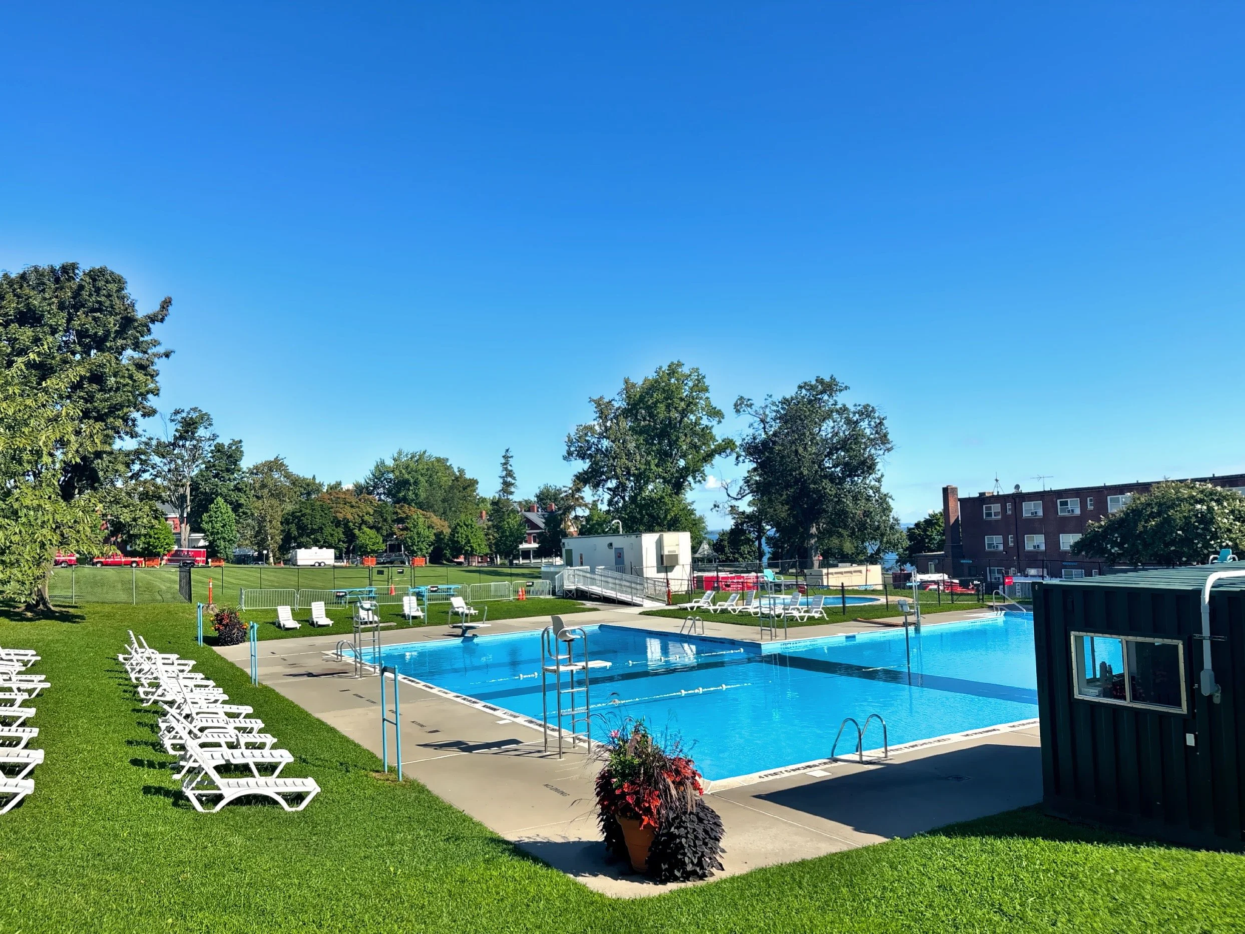  The Parks Department runs the pool here. 