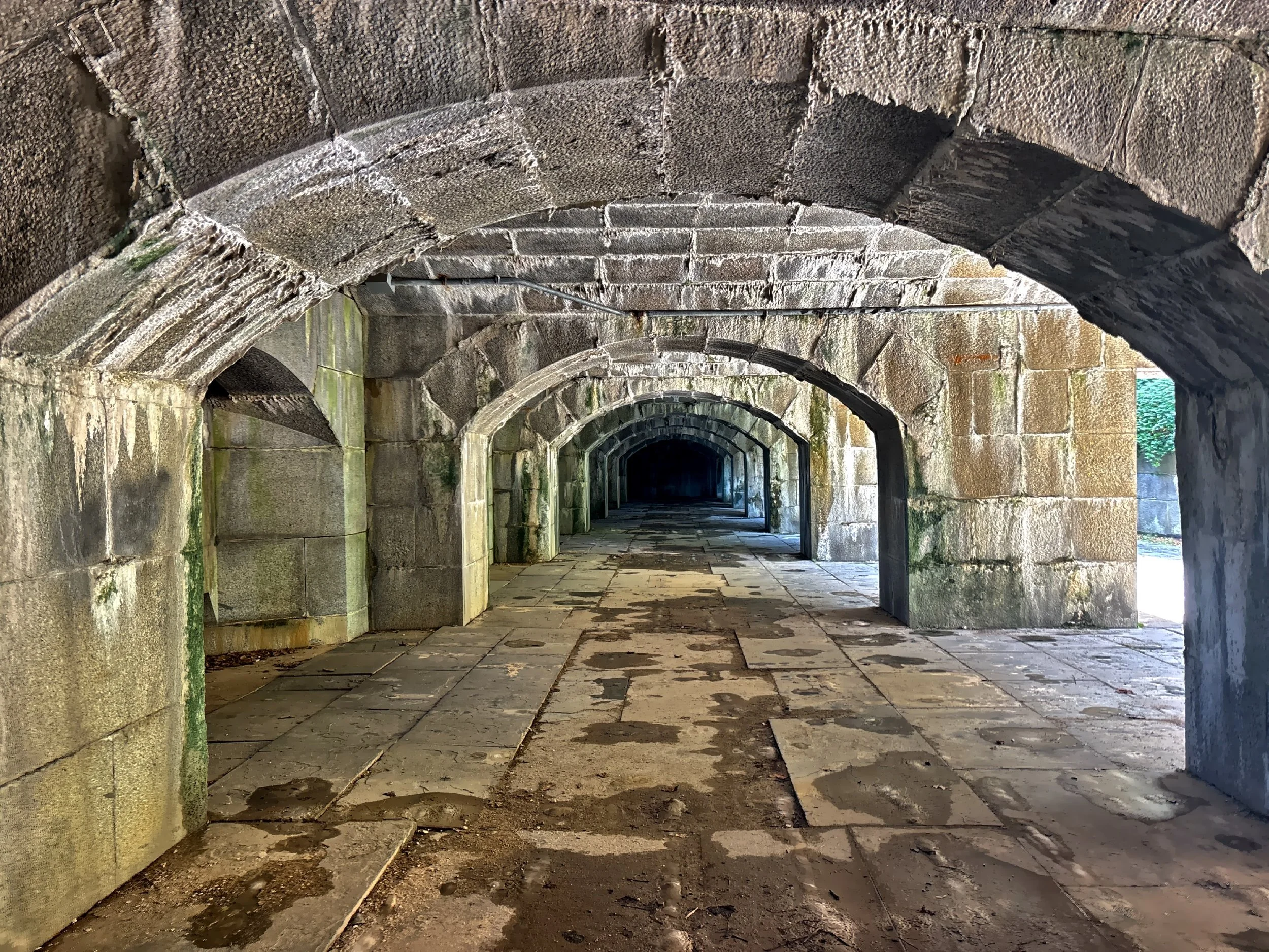  The arched cannon rooms of the Battery 