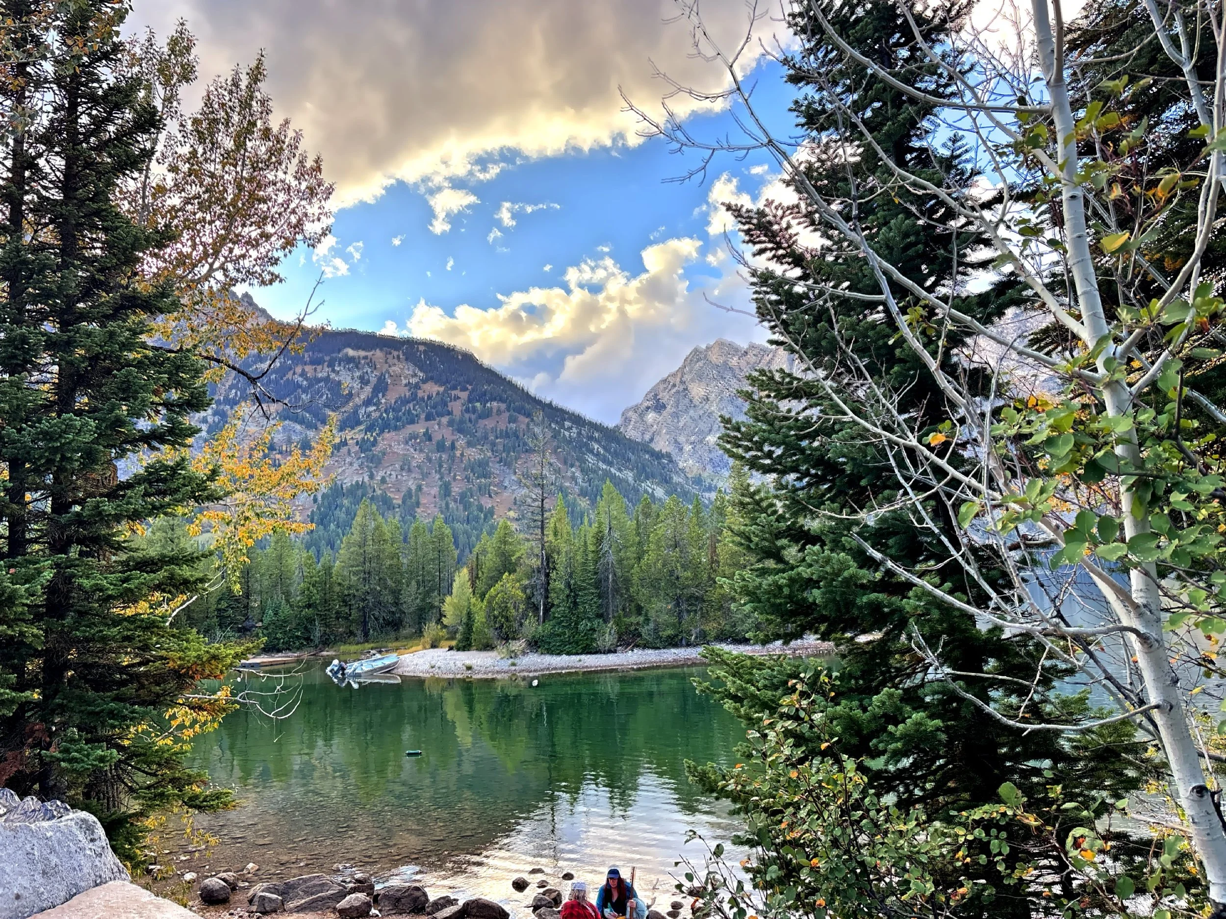  An alpine lake view  