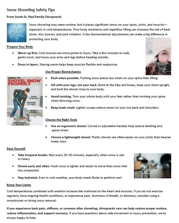Snow Shoveling Safety Tips