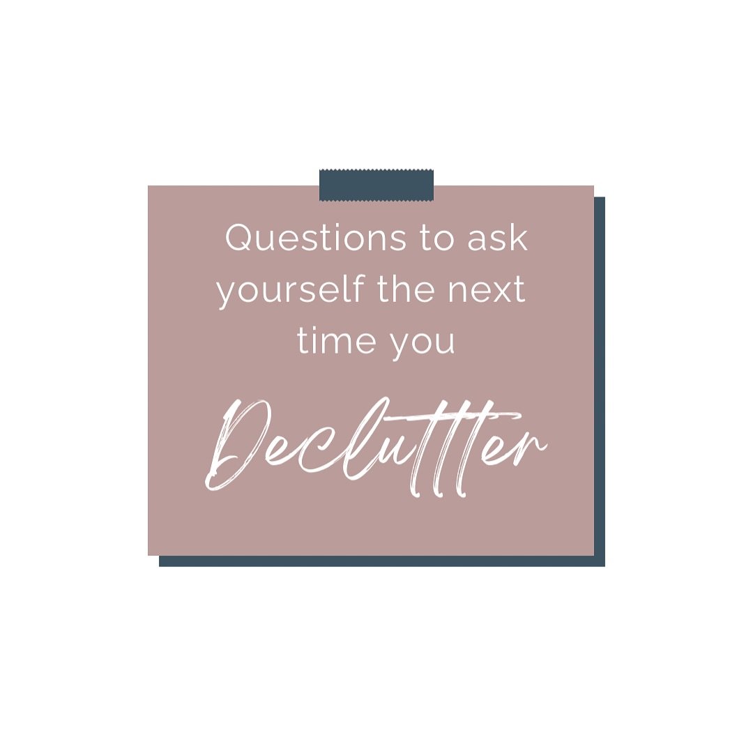 The next time you declutter, ask yourself these questions:
✨ Do I love it?
✨ Do I need it?
✨ Do I use it?
✨ Would I keep it if it had poop on it? 💩

If the answer is no to any of these, it&rsquo;s time to let it go!

Decluttering isn&rsquo;t just ab