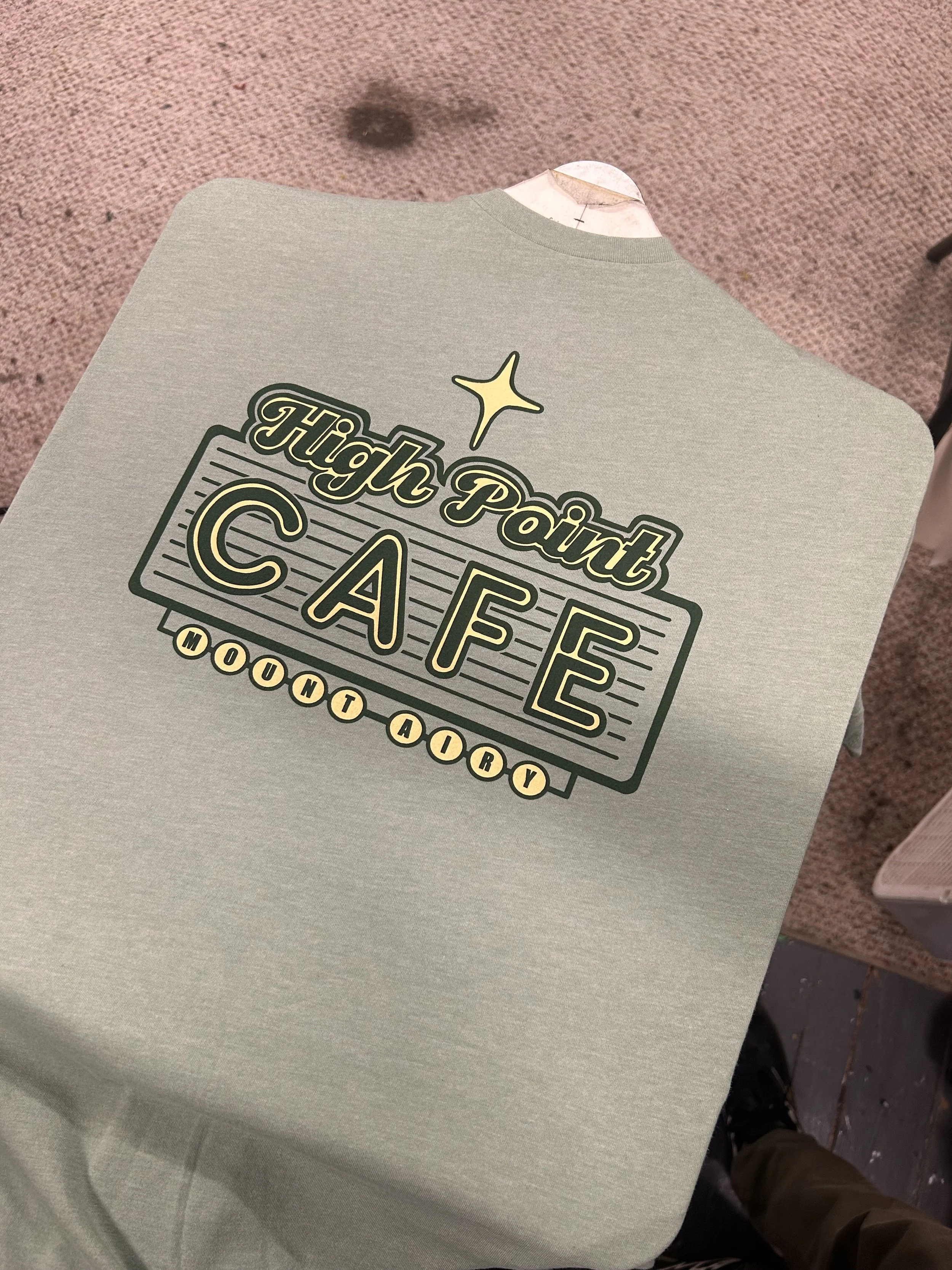 custom tee, big red prints, custom merch, local business, screen printing, screen print, custom colors