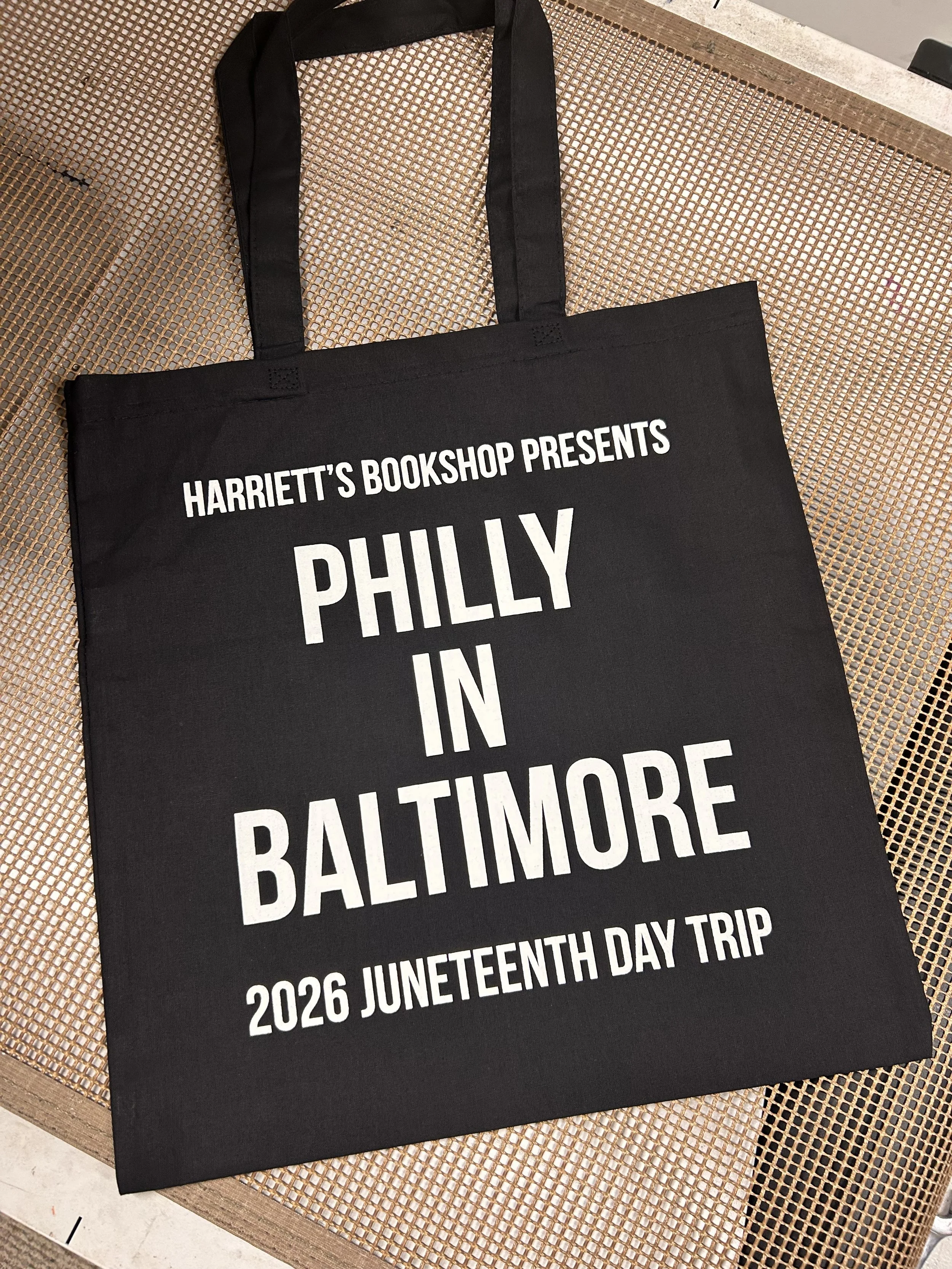 big red prints, custom tote, custom merch