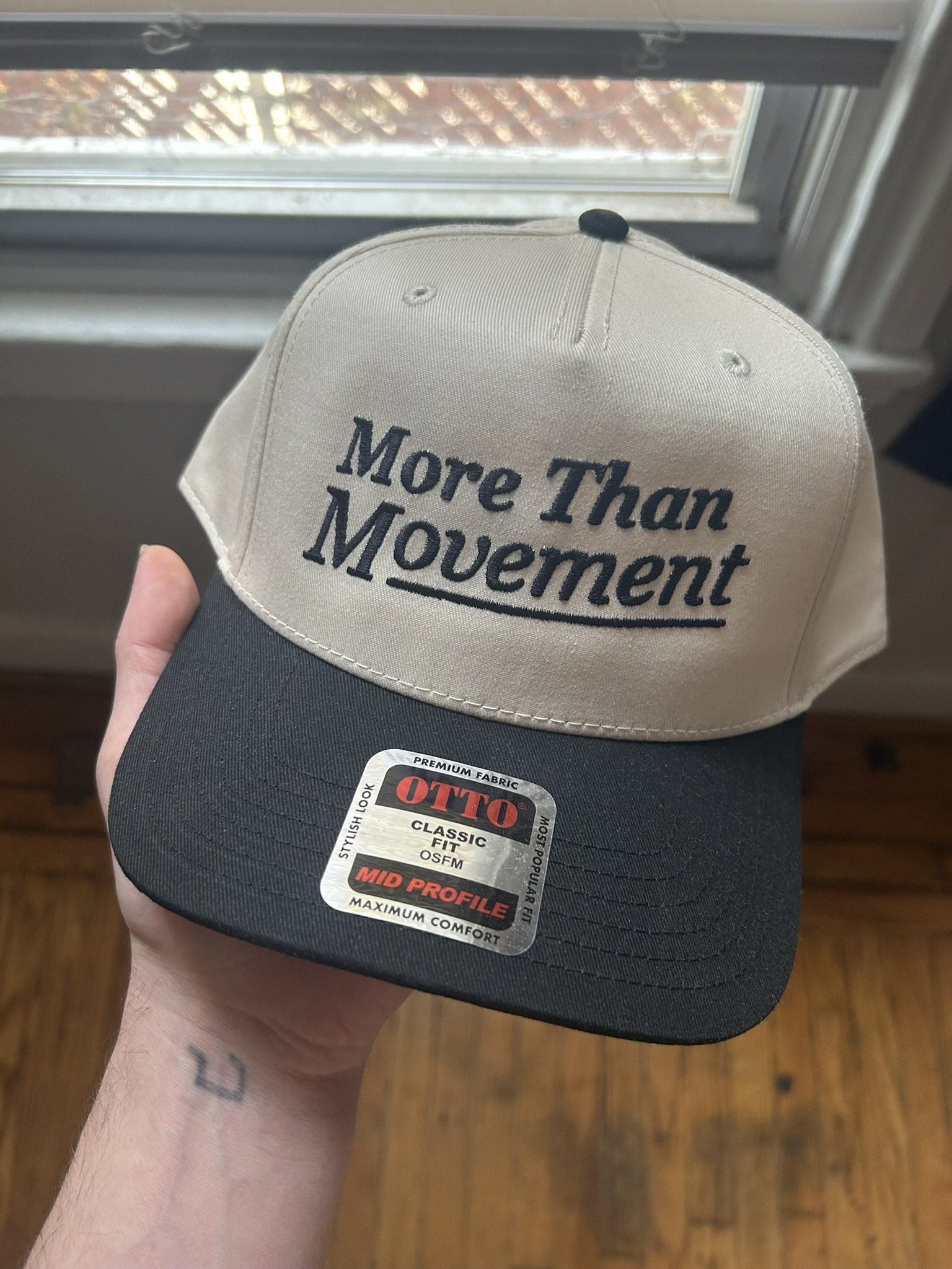 custom hat, business merch, snapback, two tone hat, custom embroidery, embroidery, band merch, big red prints