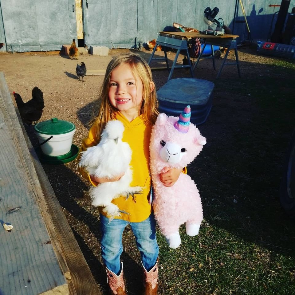 Ellie and her silkie.jpg