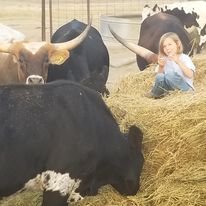 Ellie and longhorns.jpg
