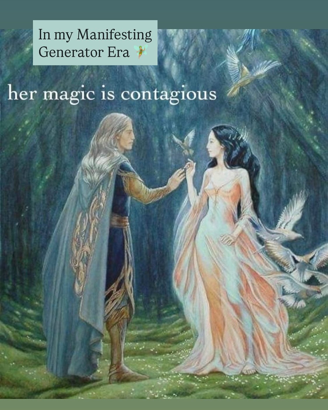 The Manifesting Generator 🐦&zwj;🔥

She is the endlessly evolving creature. Layers and layers we peel back forever discovering a new truth of who she is. 

The expander. The trailblazer. The visionary. With her in her lane, the rest of us will alway