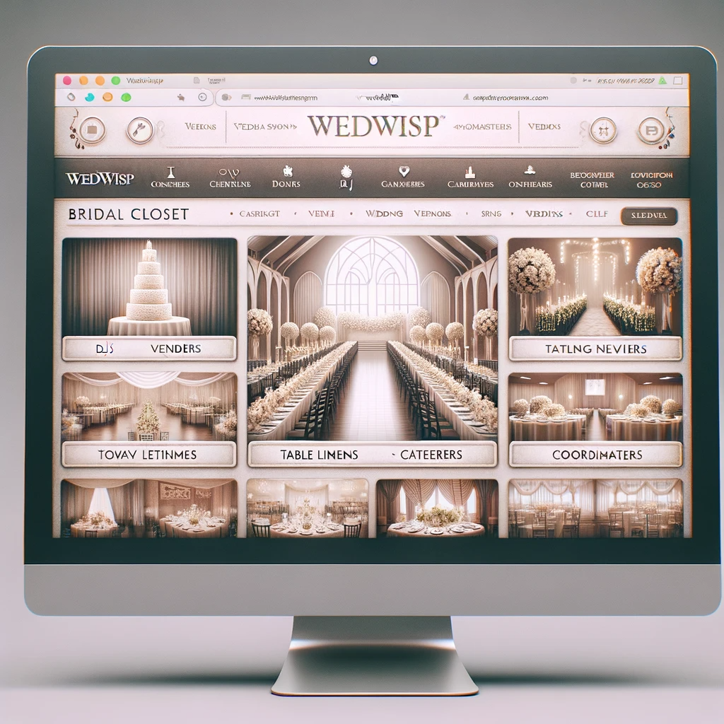 DALL·E 2023-11-02 11.27.29 - Photorealistic image of a high-resolution computer screen facing directly front, similar in style to the second image. The title 'WedWisp' is prominen.png