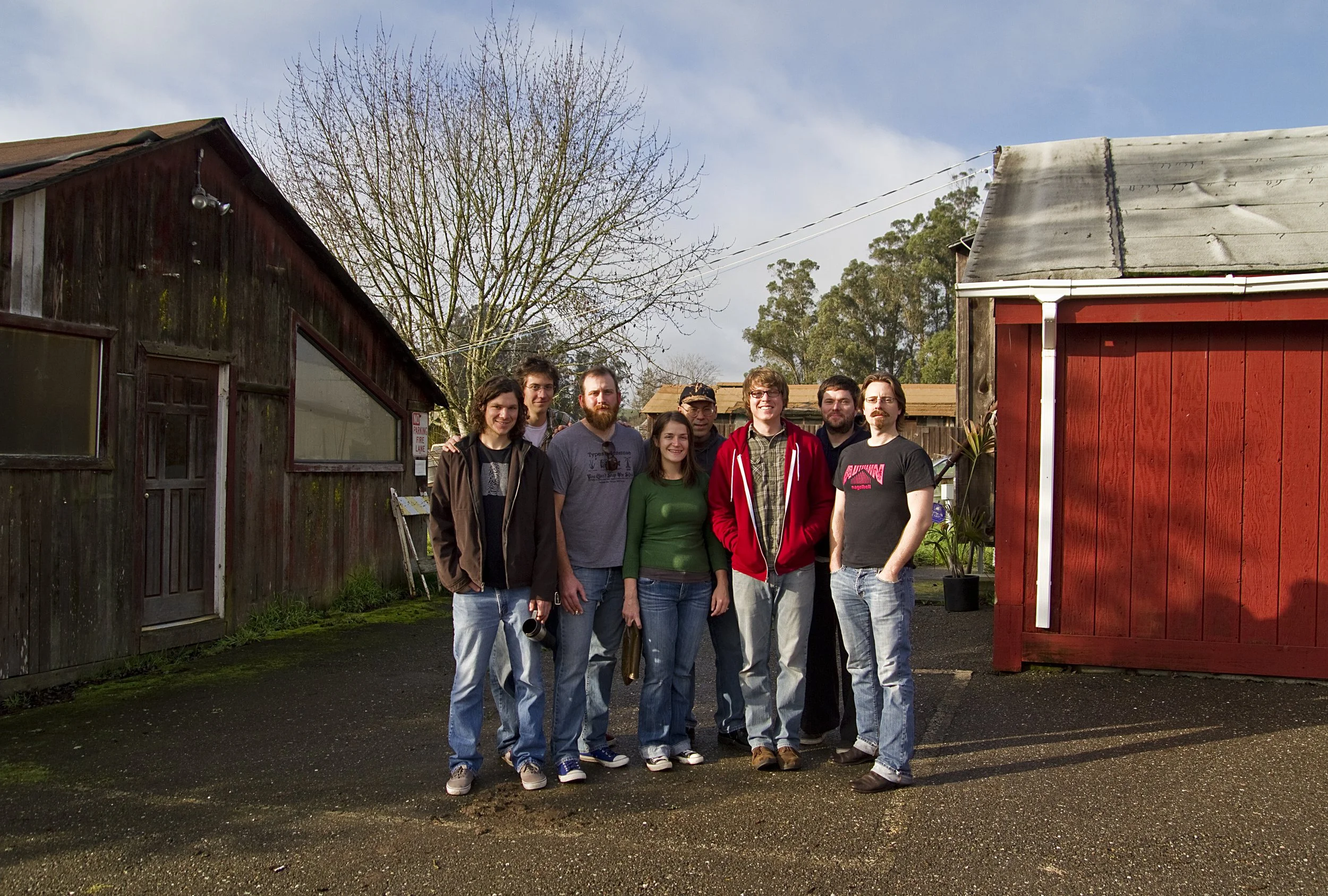 Bravo Max in Cotati, CA January 2011 at Prairie Sun tracking debut LP Dog's Light  with the phenomenal producer and engineer Oz Fritz and co-producer + 7th band member Jonathan Jackson. Pictured L to R Johnny Beauford, Steve Vanderheide, Bob Loshelde