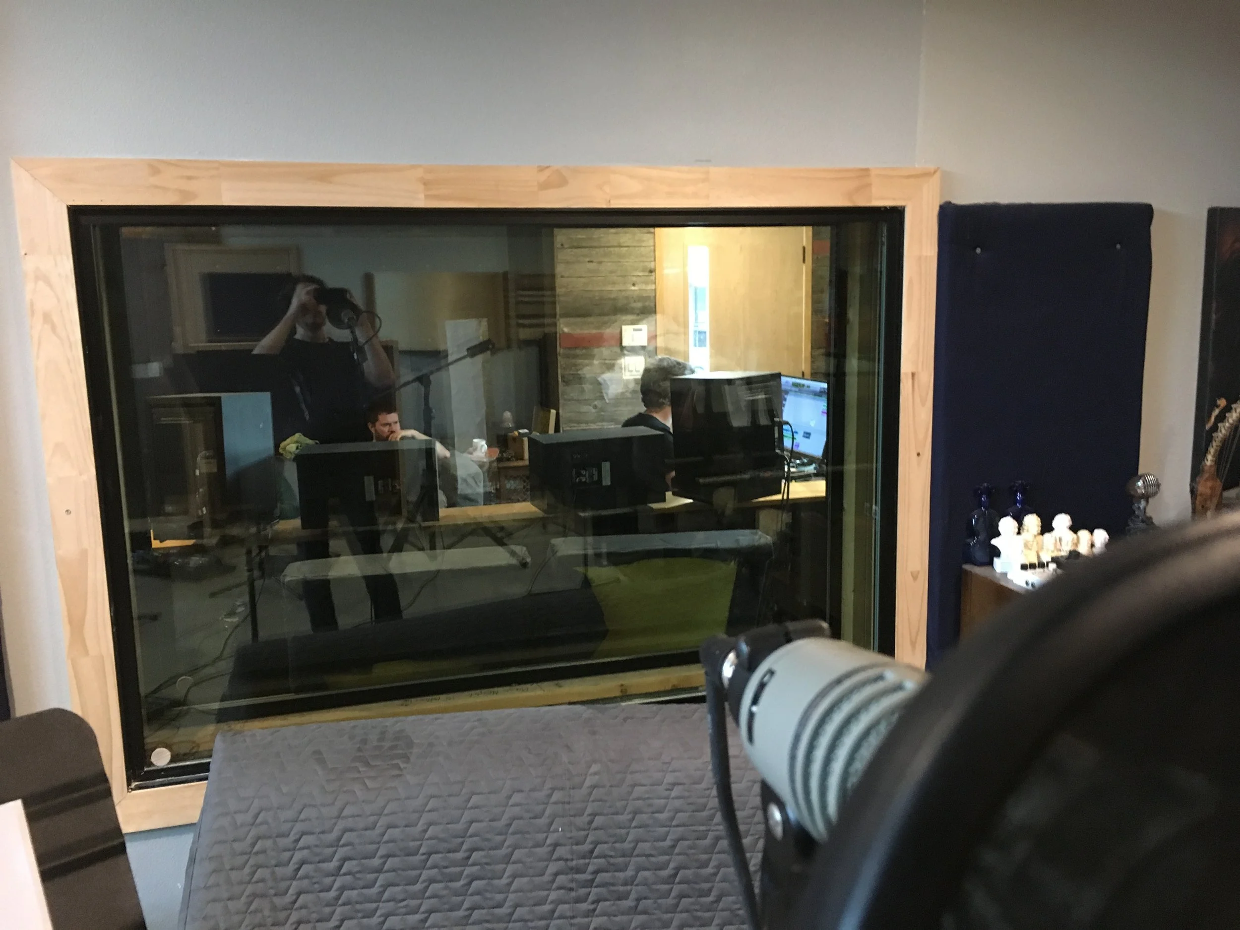 Tracking on Vocal day for Just a Little Pick Me Up. 