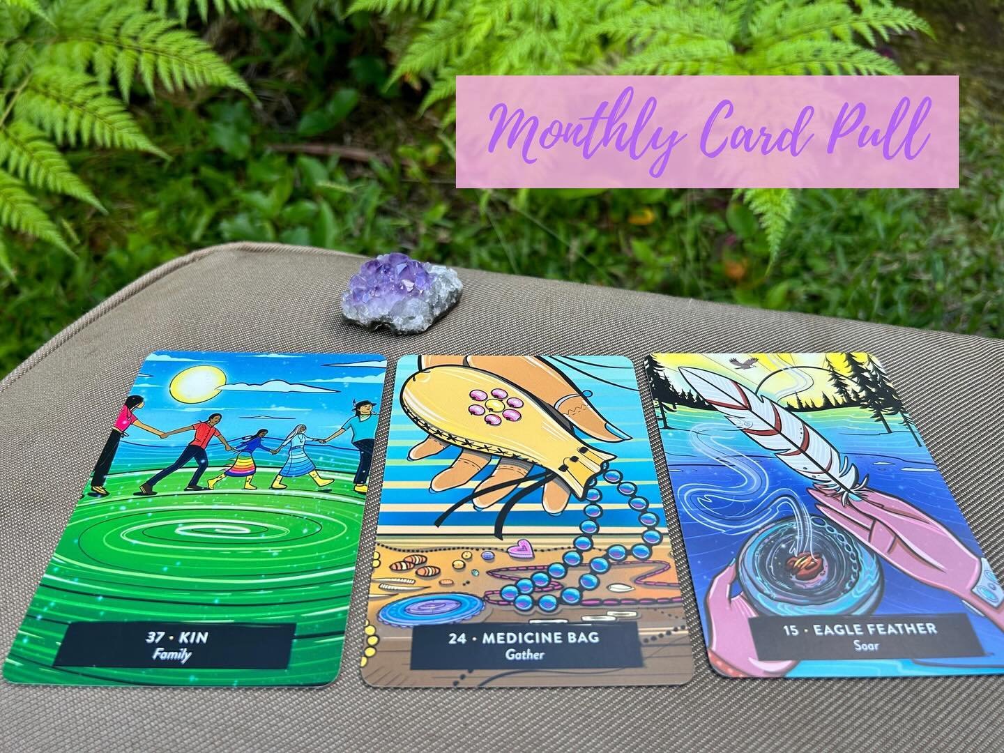 Happy May! 🌸🌻🪻 I like to pull 3 cards at the beginning of each month and I invite you to start this practice too (don&rsquo;t worry, I&rsquo;ll remind you)!

Shuffle your deck with a question in mind. Then consider (&amp; journal about) how the ca